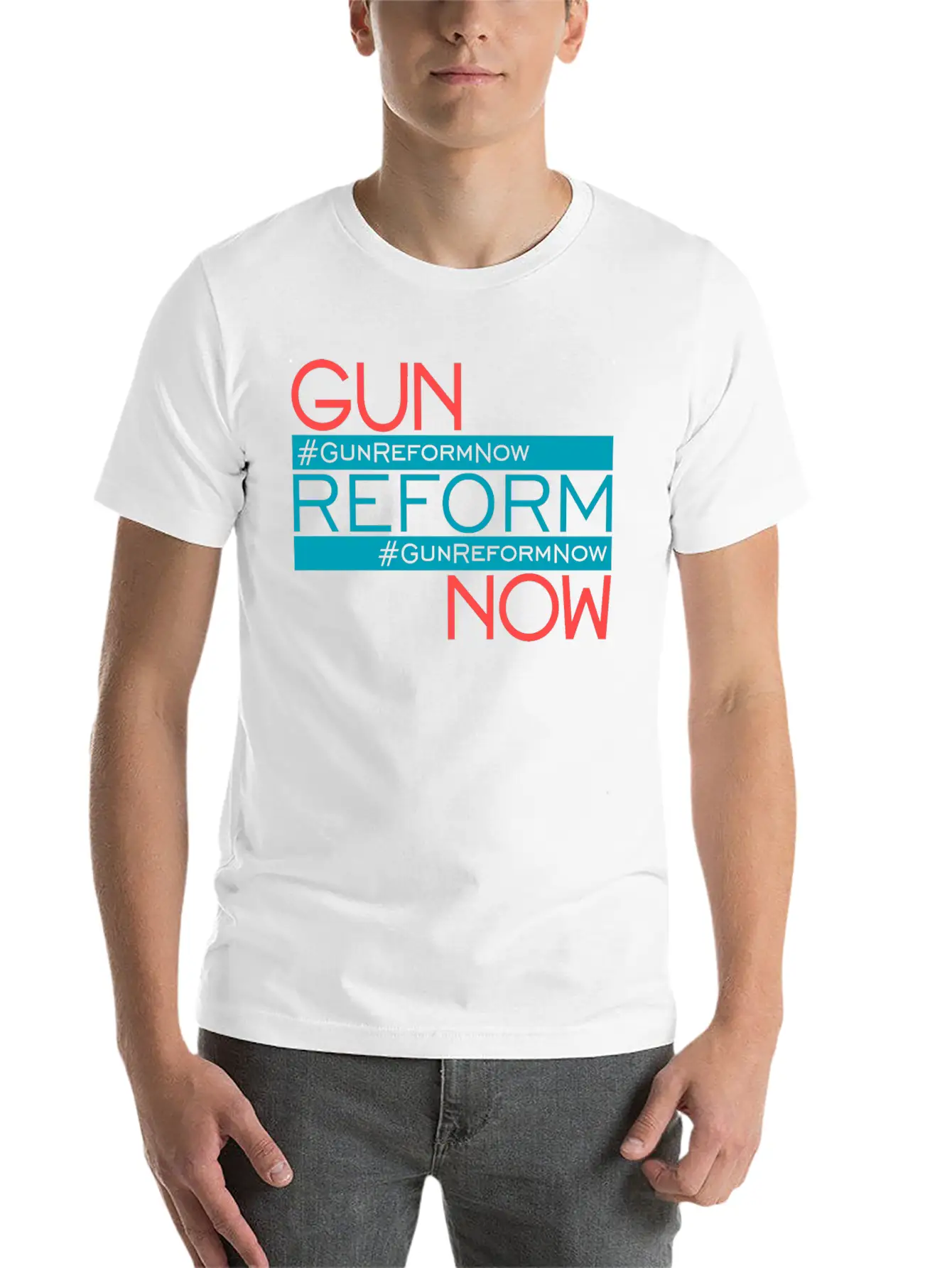 83307 Gun Reform Now 01Gun Reform Now Simple Everyday Graphic Tee – Lightweight Summer Wear