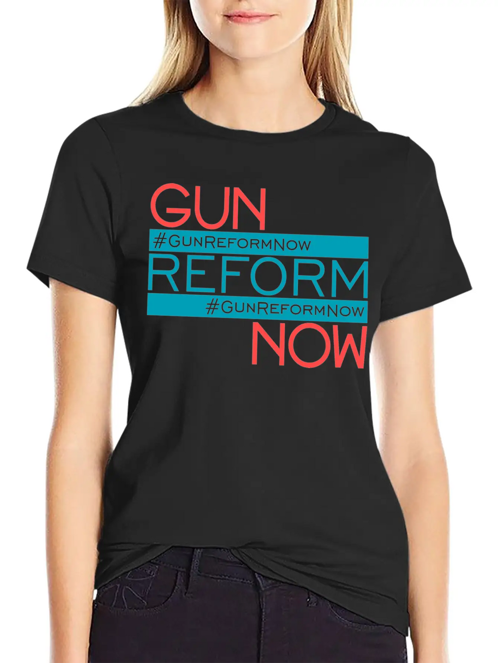 83307 Gun Reform Now 01Gun Reform Now Simple Everyday Graphic Tee – Lightweight Summer Wear