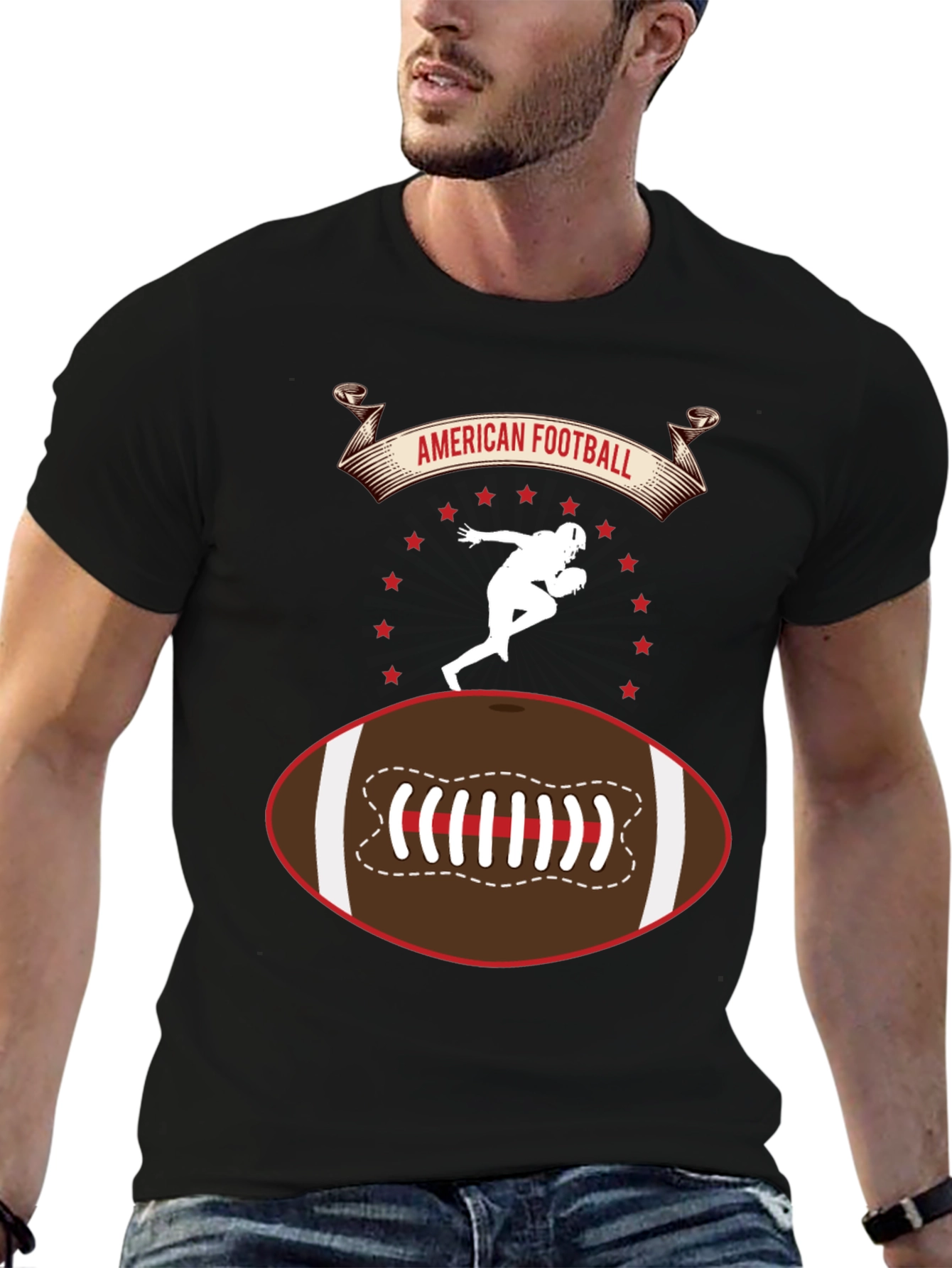 American Football Graphic T-Shirt