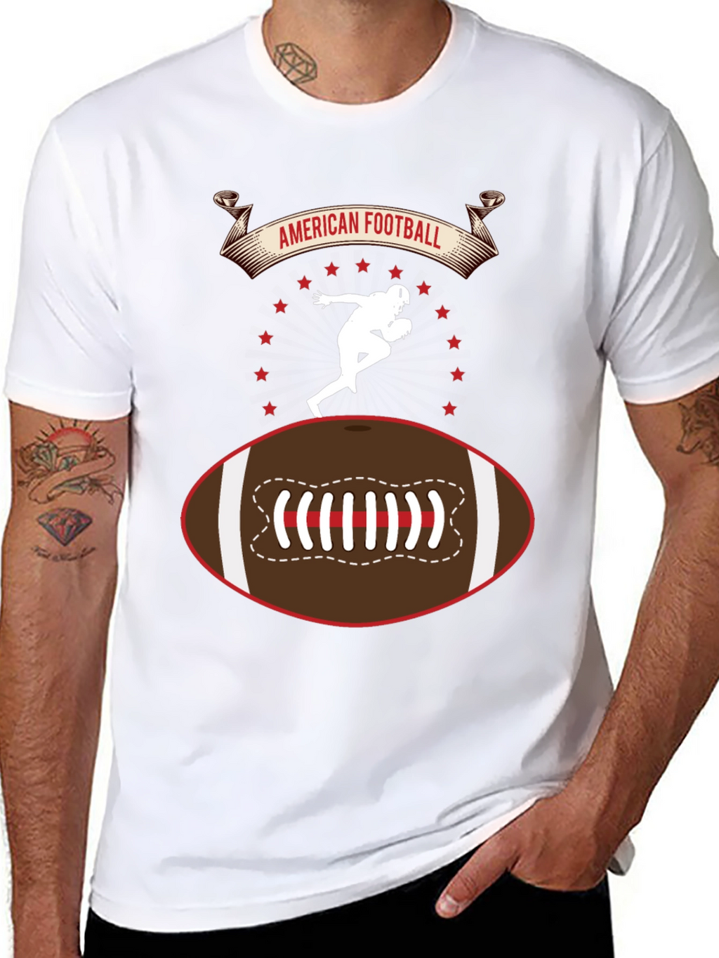 American Football Graphic T-Shirt