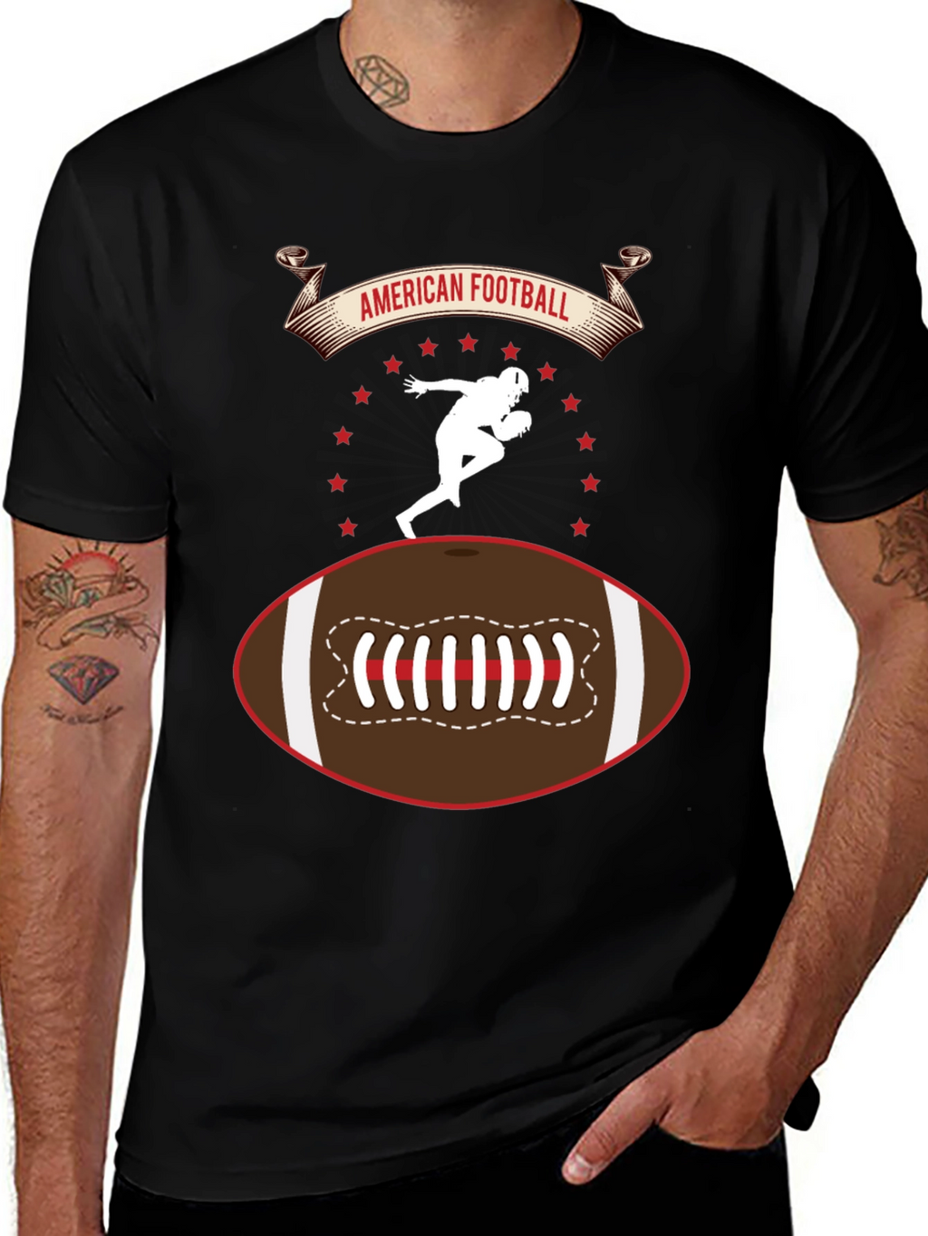 American Football Graphic T-Shirt