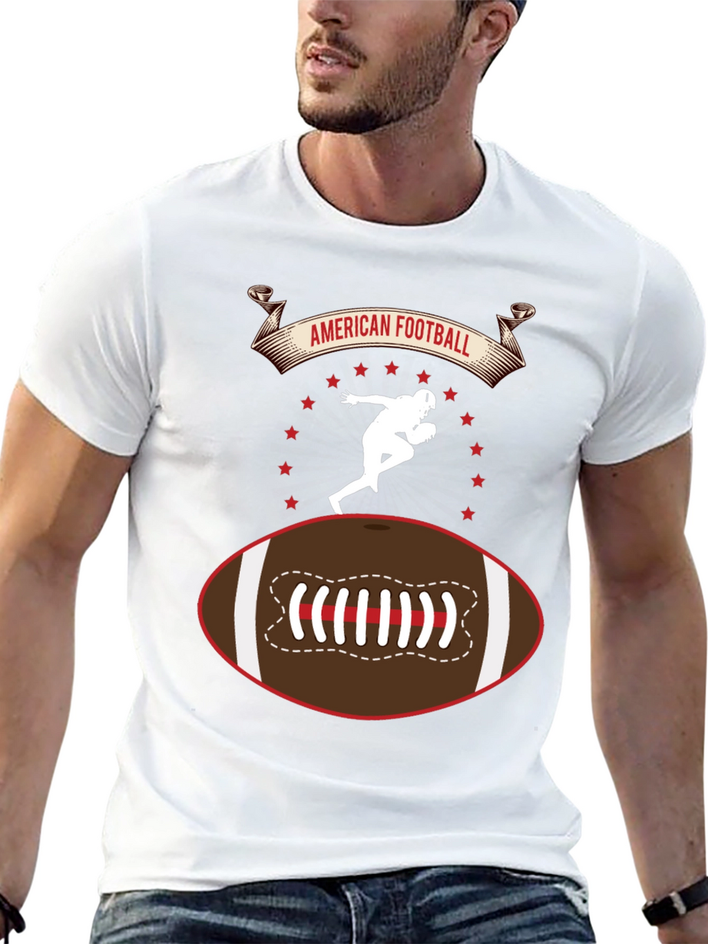 American Football Graphic T-Shirt