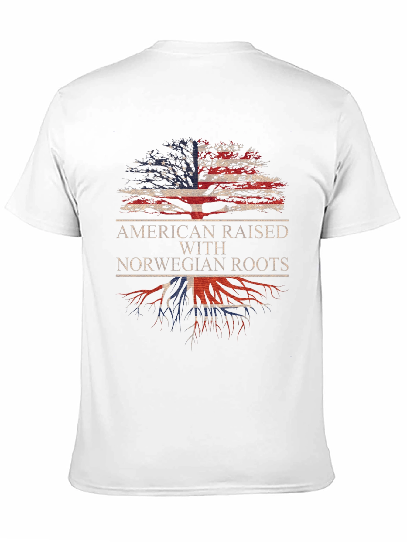 American Raised with Norwegian Roots Graphic Tee