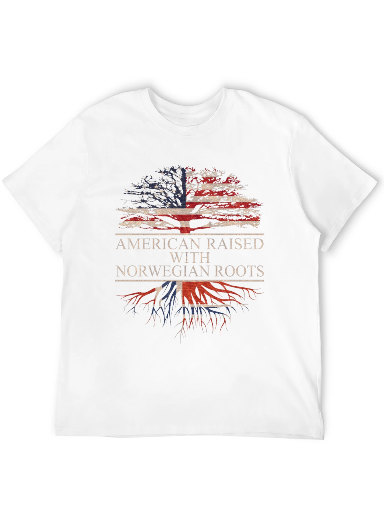 American Raised with Norwegian Roots Graphic Tee
