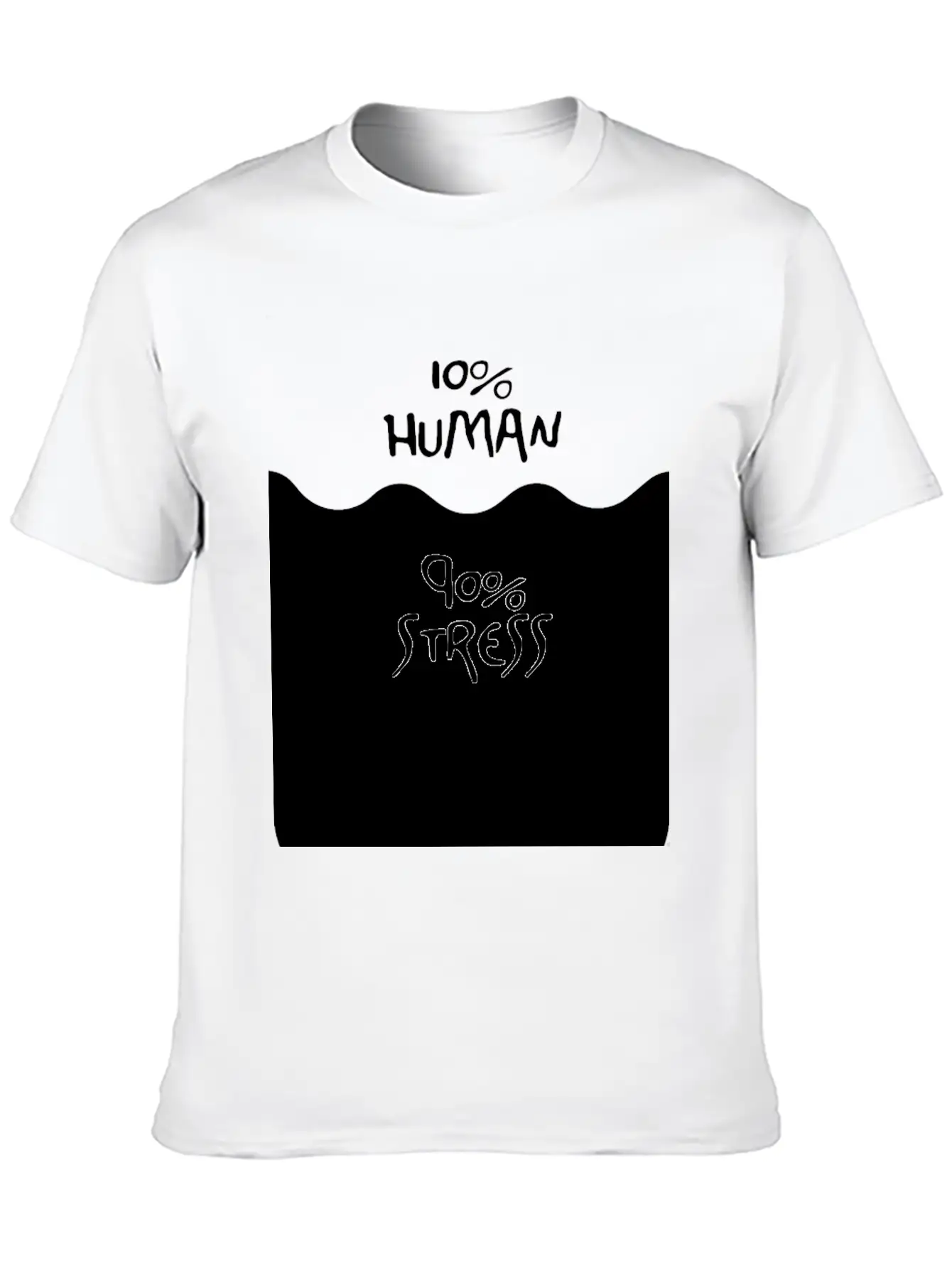 90% Stress (dark) Stylish Everyday T-Shirt – Unisex Basic Cotton Tee