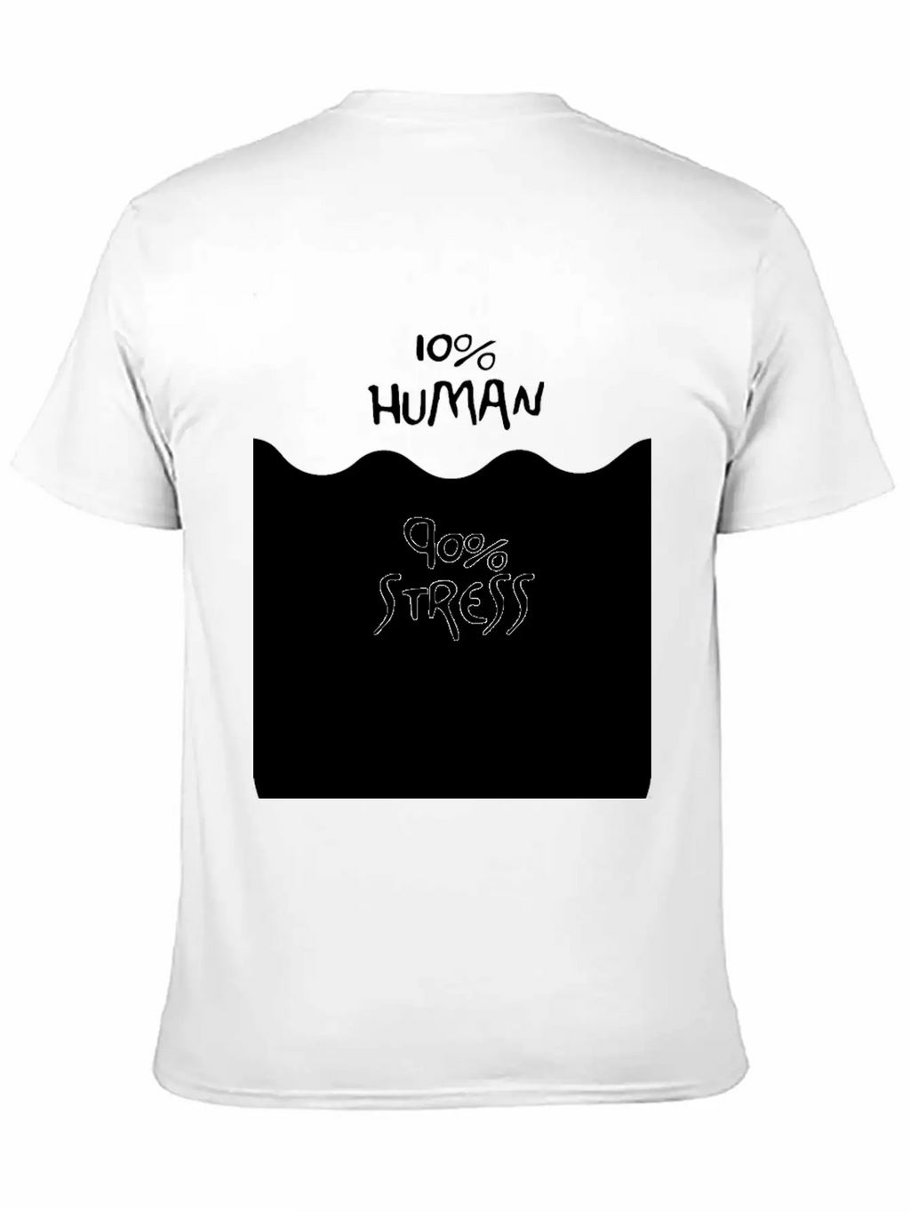 90% Stress (dark) Stylish Everyday T-Shirt – Unisex Basic Cotton Tee