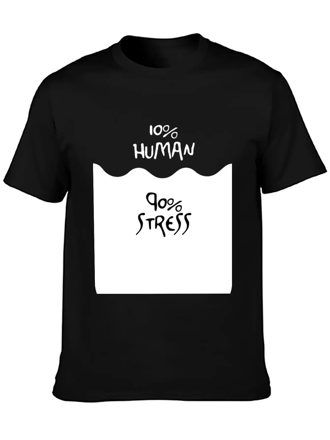 90% Stress (dark) Stylish Everyday T-Shirt – Unisex Basic Cotton Tee