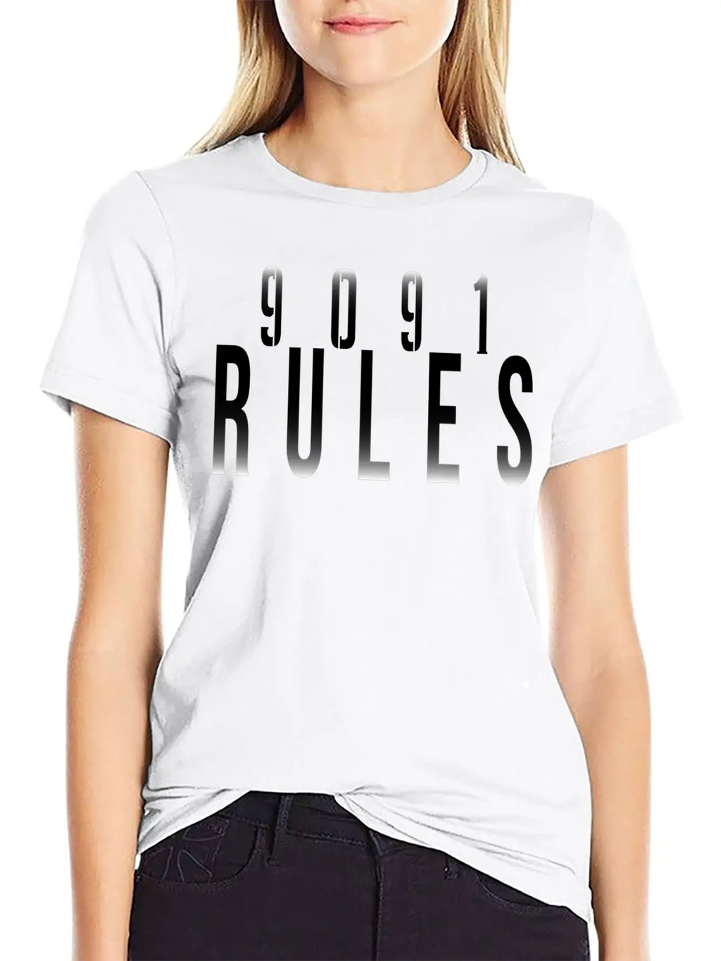 9091 Rules T-Shirt Breathable Graphic T-Shirt – Perfect For Casual Days