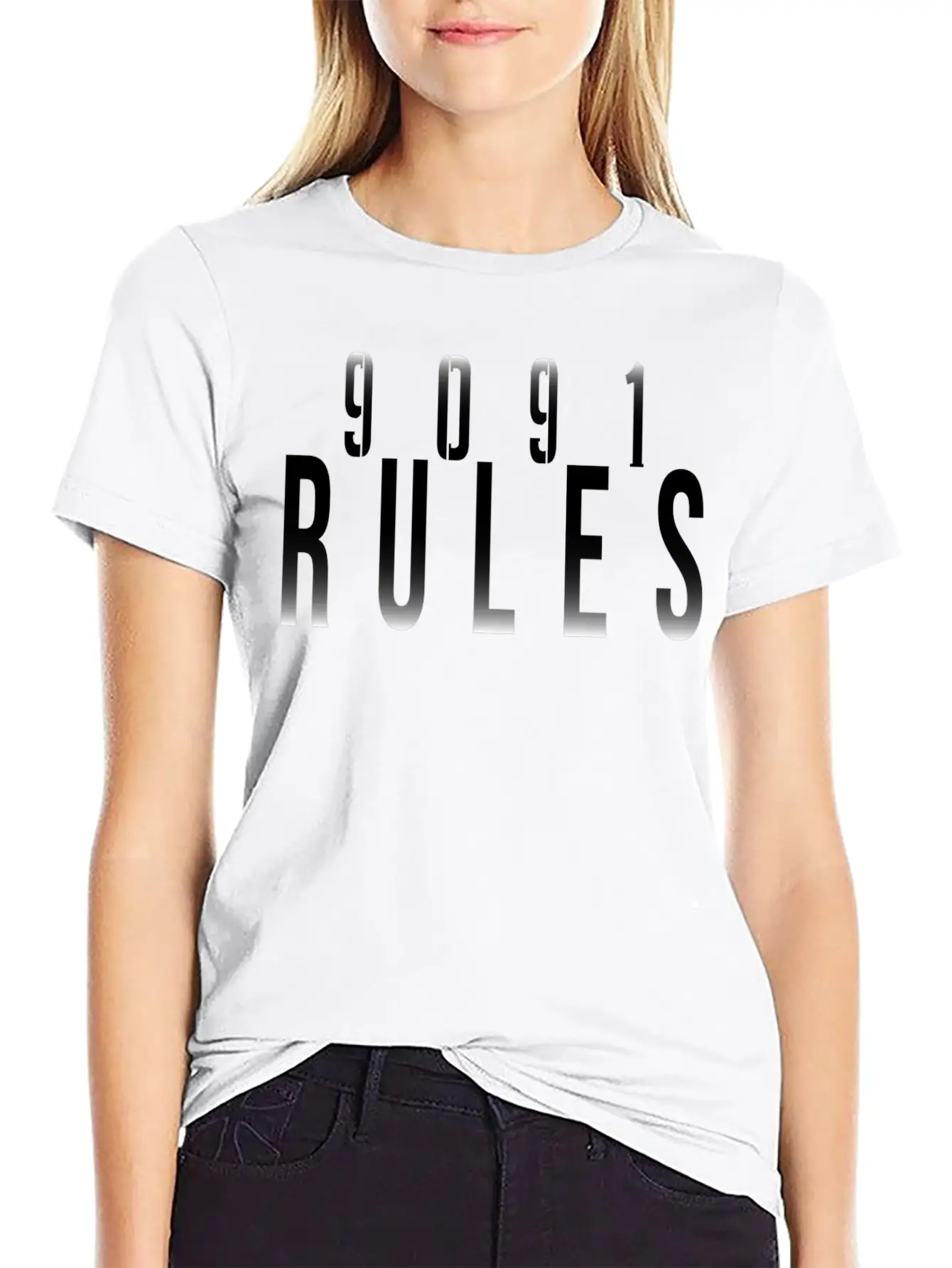 9091 Rules T-Shirt Breathable Graphic T-Shirt – Perfect For Casual Days