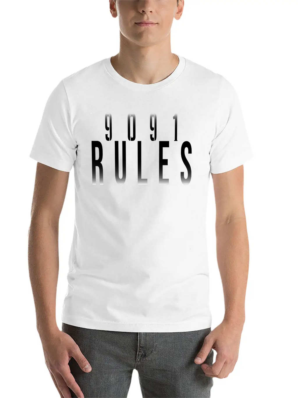 9091 Rules T-Shirt Breathable Graphic T-Shirt – Perfect For Casual Days