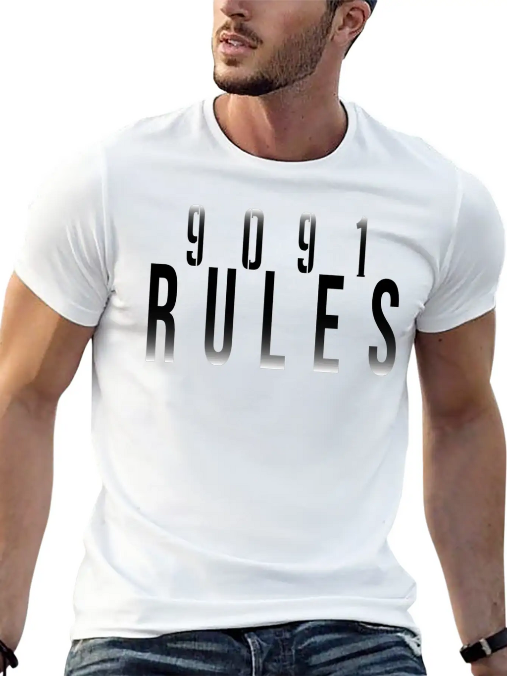 9091 Rules T-Shirt Breathable Graphic T-Shirt – Perfect For Casual Days