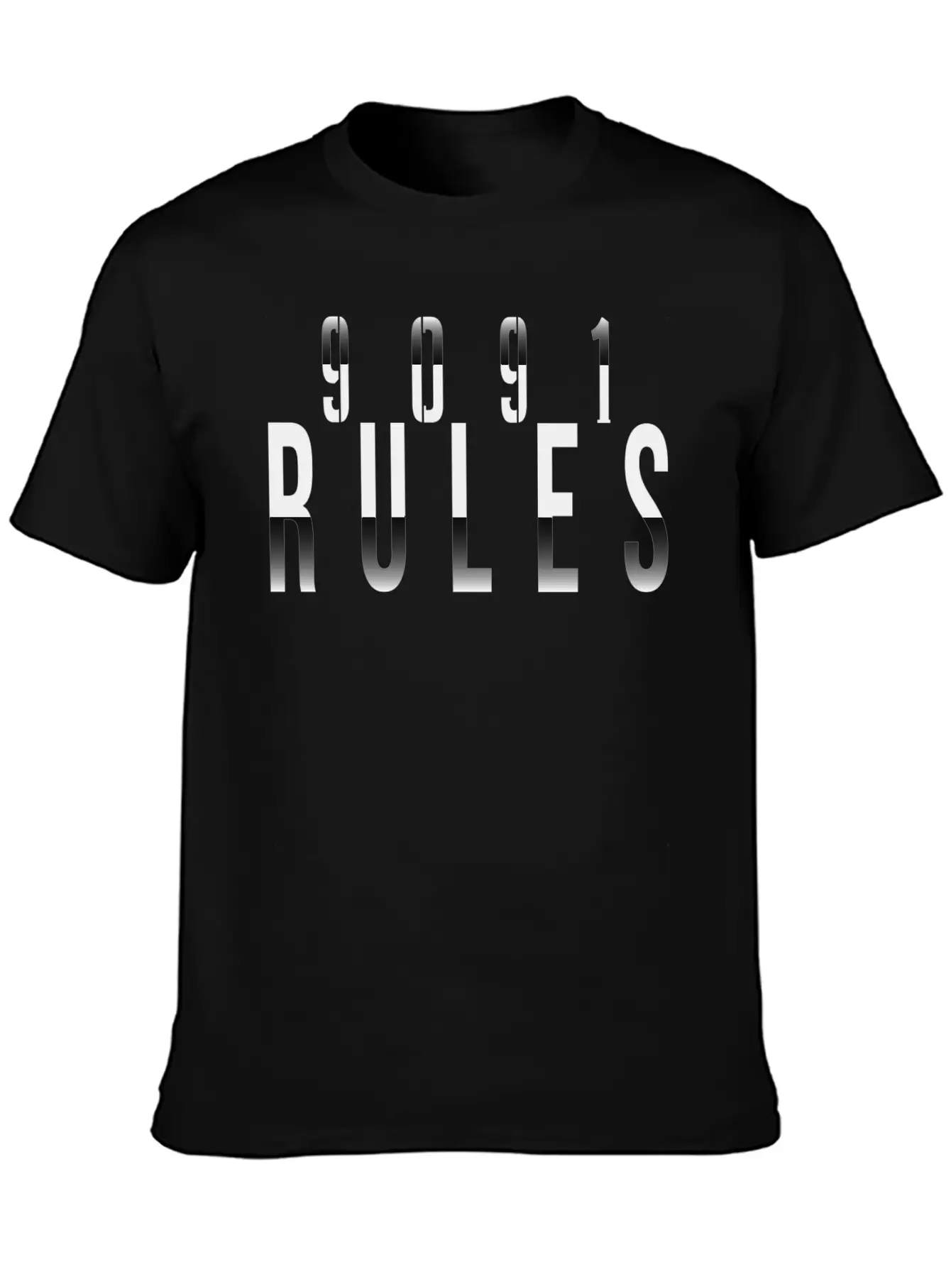 9091 Rules T-Shirt Breathable Graphic T-Shirt – Perfect For Casual Days