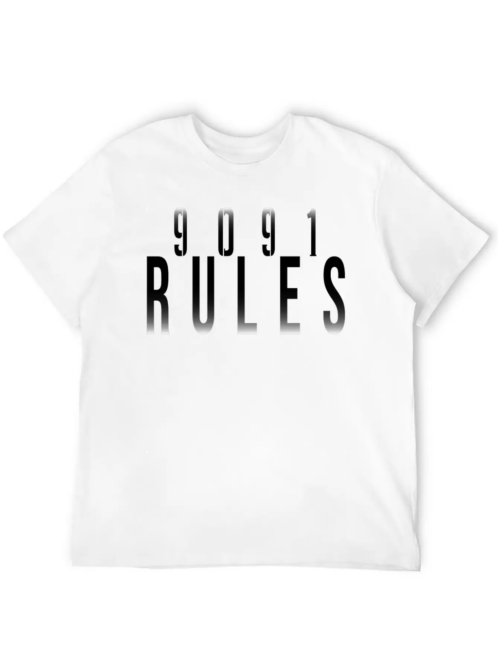 9091 Rules T-Shirt Breathable Graphic T-Shirt – Perfect For Casual Days