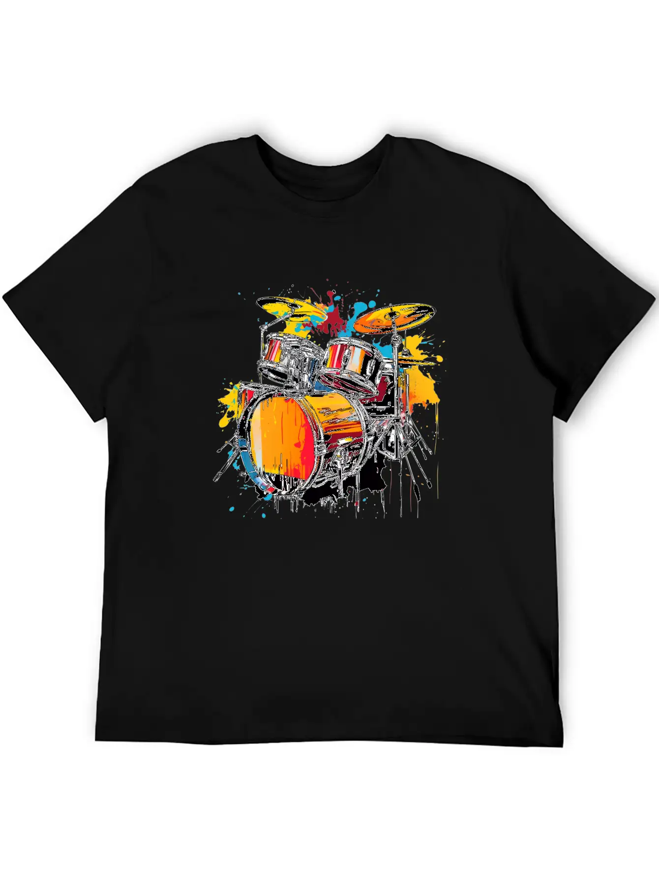 90s Drum In Vintage Style Classic Fit Graphic Tee For Daily Comfort – Unisex Cotton Shirt
