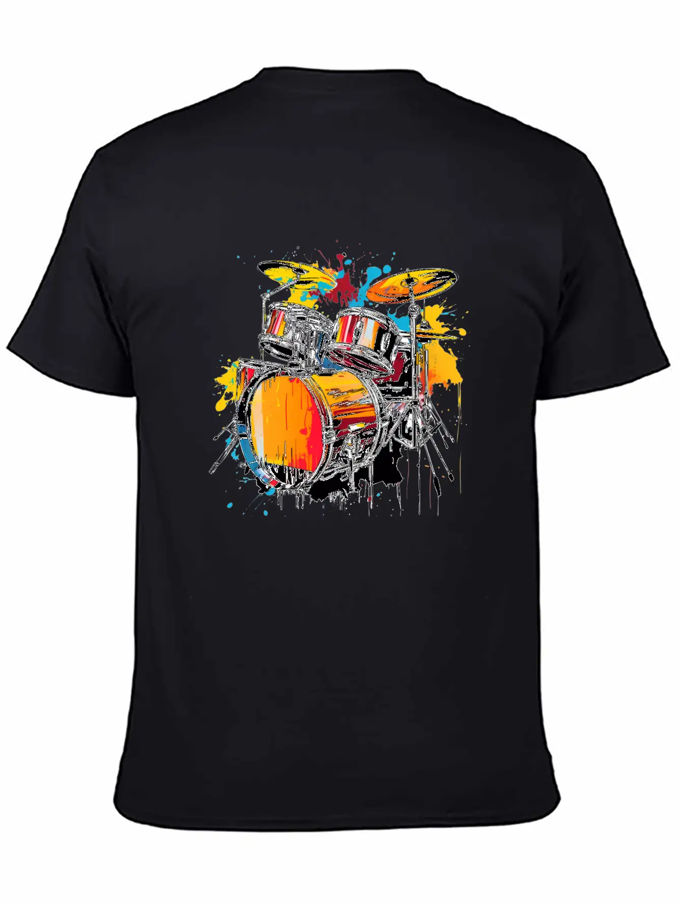 90s Drum In Vintage Style Classic Fit Graphic Tee For Daily Comfort – Unisex Cotton Shirt