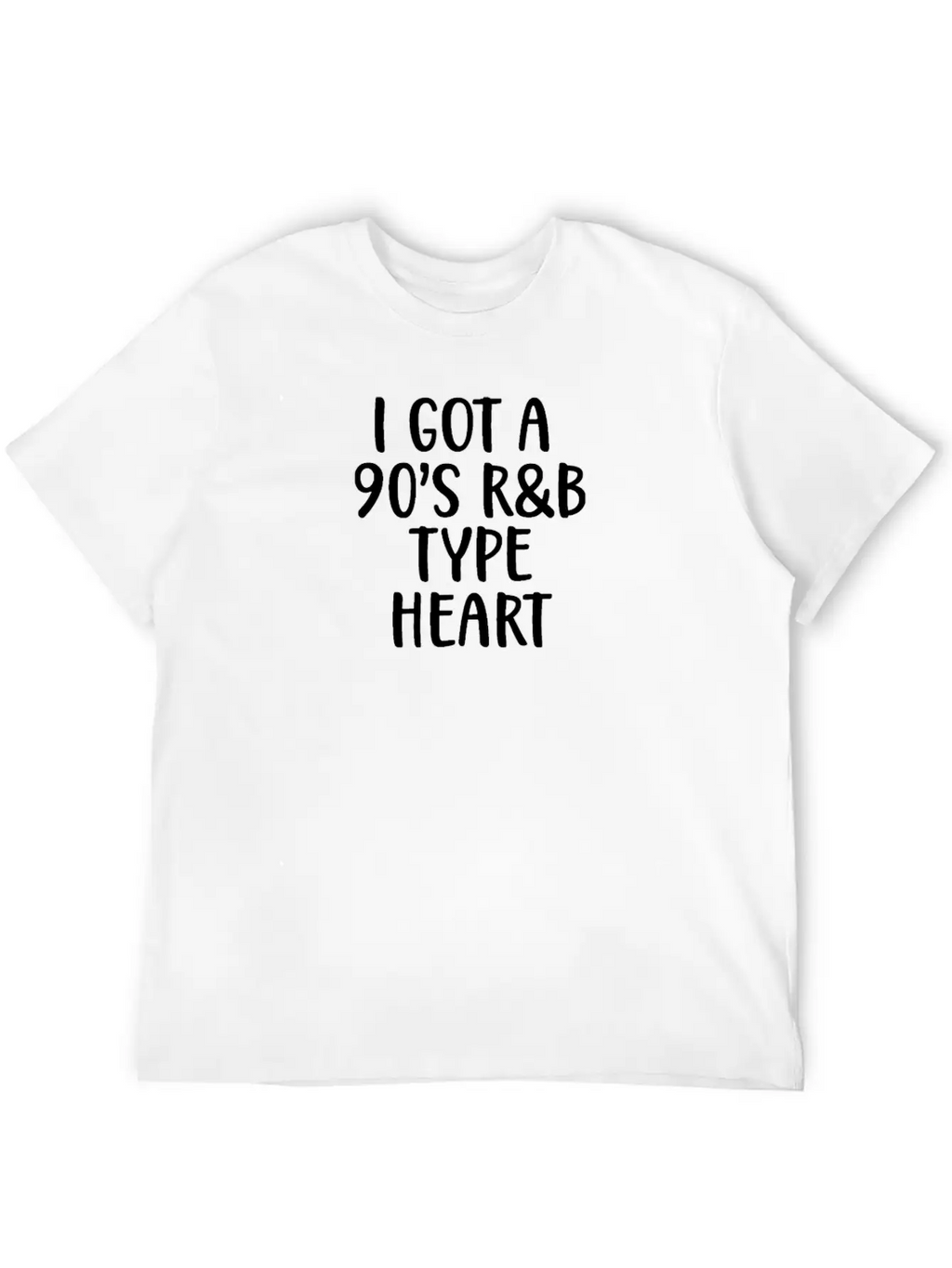 90s I Got A 90s R&B Type Heart Classic Crew Neck Graphic Tee – Everyday Minimal Look