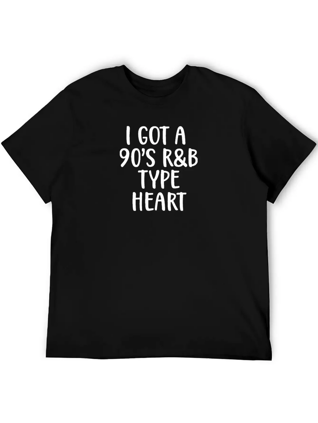 90s I Got A 90s R&B Type Heart Classic Crew Neck Graphic Tee – Everyday Minimal Look