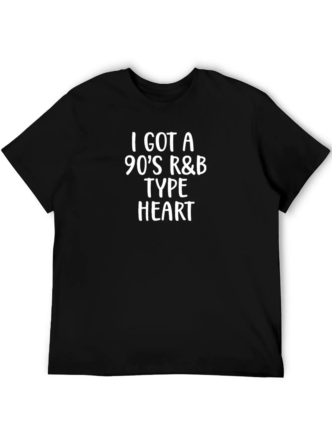 90s I Got A 90s R&B Type Heart Classic Crew Neck Graphic Tee – Everyday Minimal Look