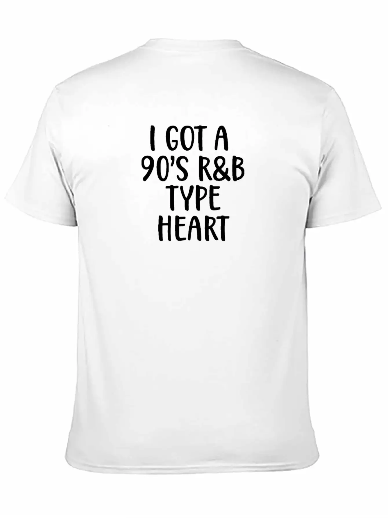 90s I Got A 90s R&B Type Heart Classic Crew Neck Graphic Tee – Everyday Minimal Look