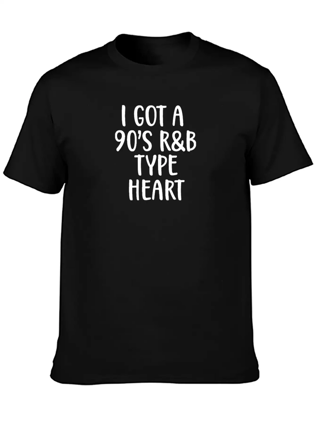 90s I Got A 90s R&B Type Heart Classic Crew Neck Graphic Tee – Everyday Minimal Look