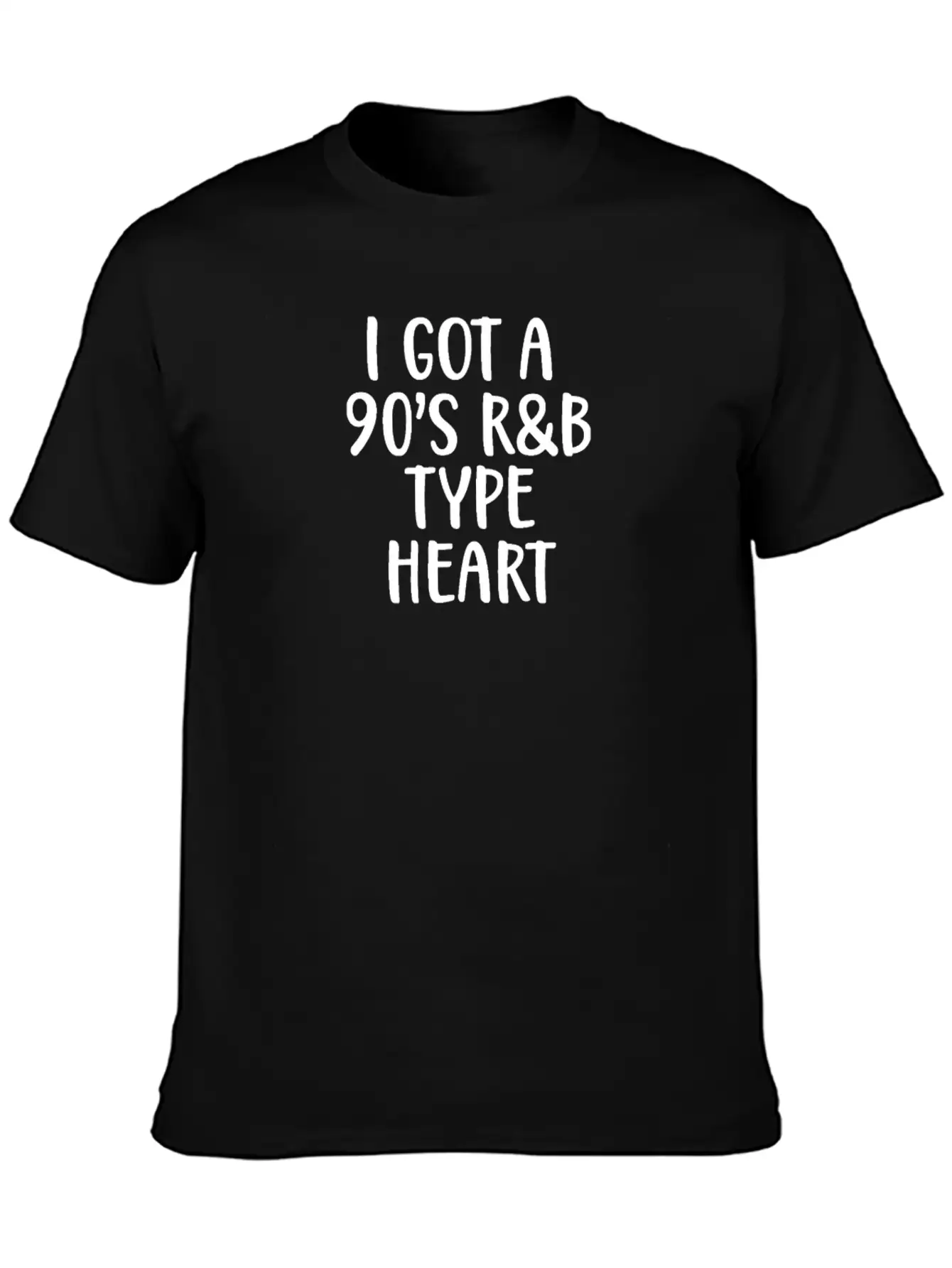 90s I Got A 90s R&B Type Heart Classic Crew Neck Graphic Tee – Everyday Minimal Look