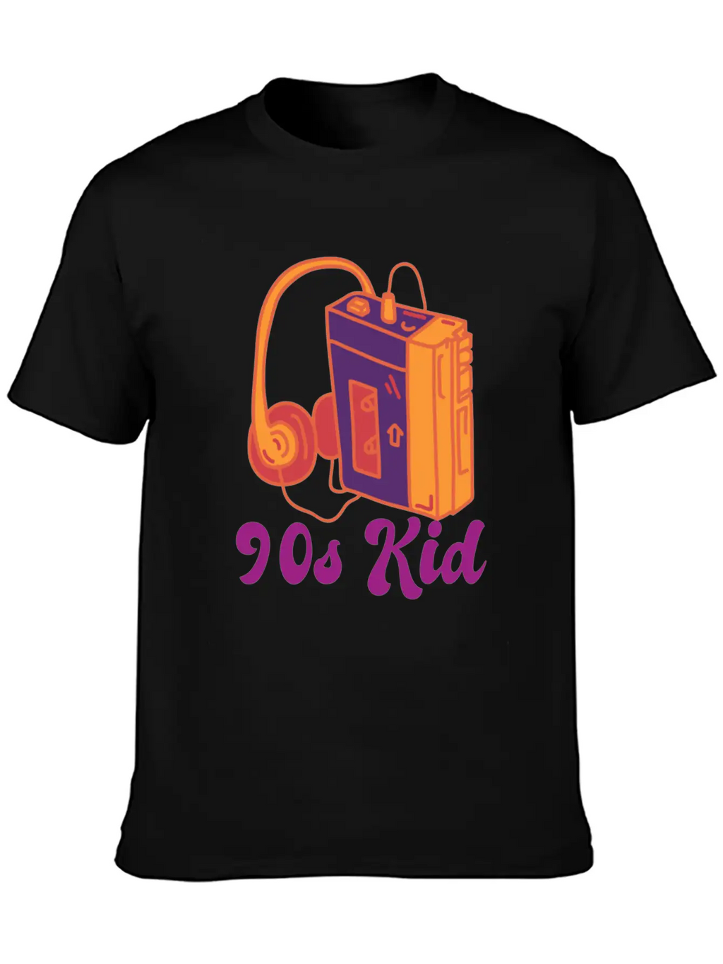 90s Kid Cassette Classic Crew Neck Graphic Tee – Everyday Minimal Look
