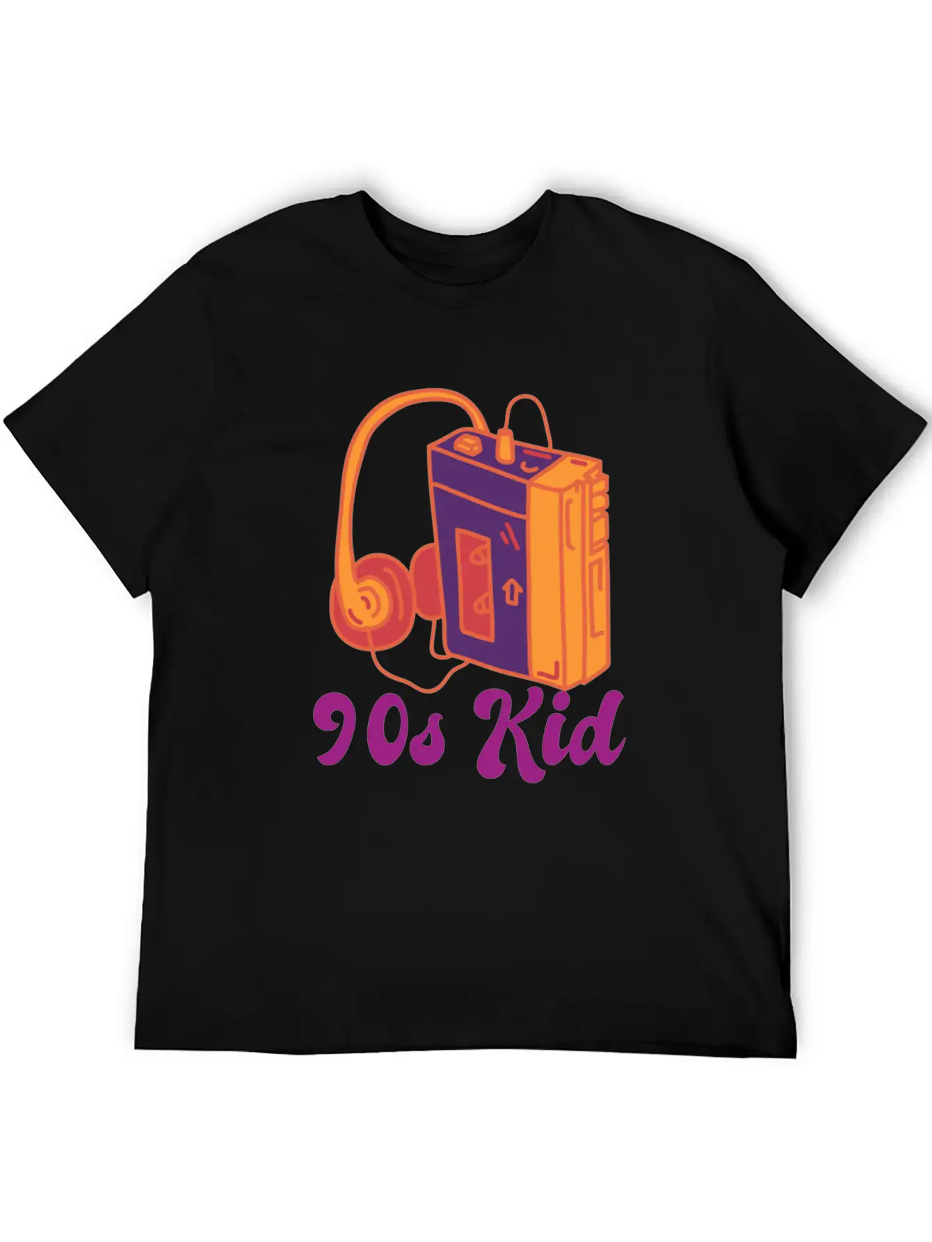 90s Kid Cassette Classic Crew Neck Graphic Tee – Everyday Minimal Look