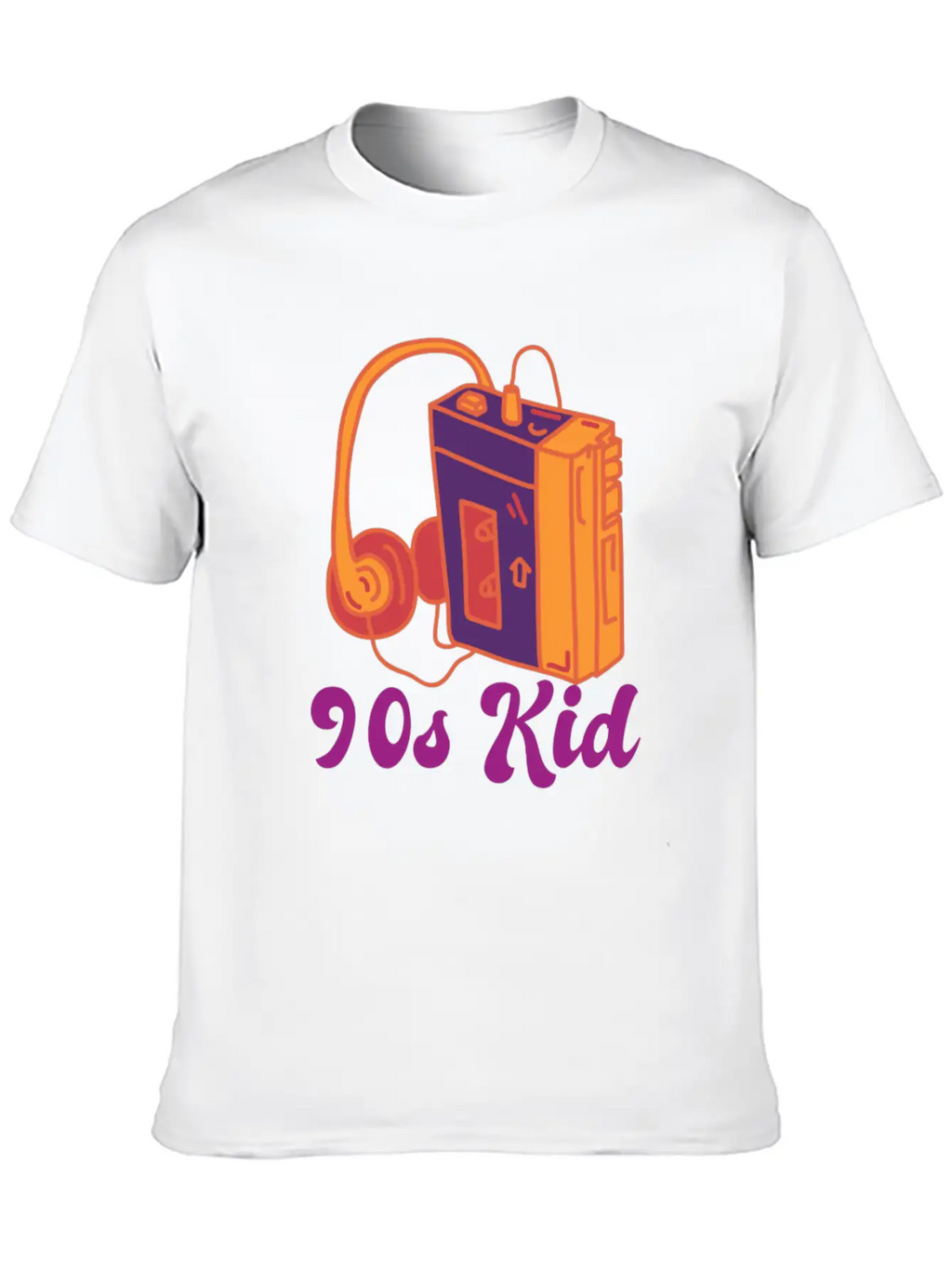 90s Kid Cassette Classic Crew Neck Graphic Tee – Everyday Minimal Look