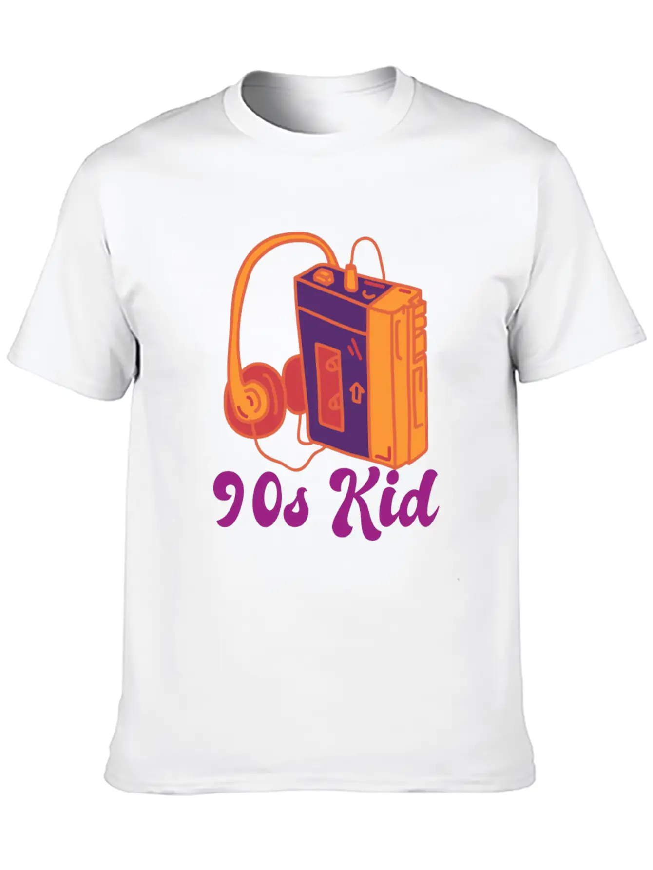 90s Kid Cassette Classic Crew Neck Graphic Tee – Everyday Minimal Look