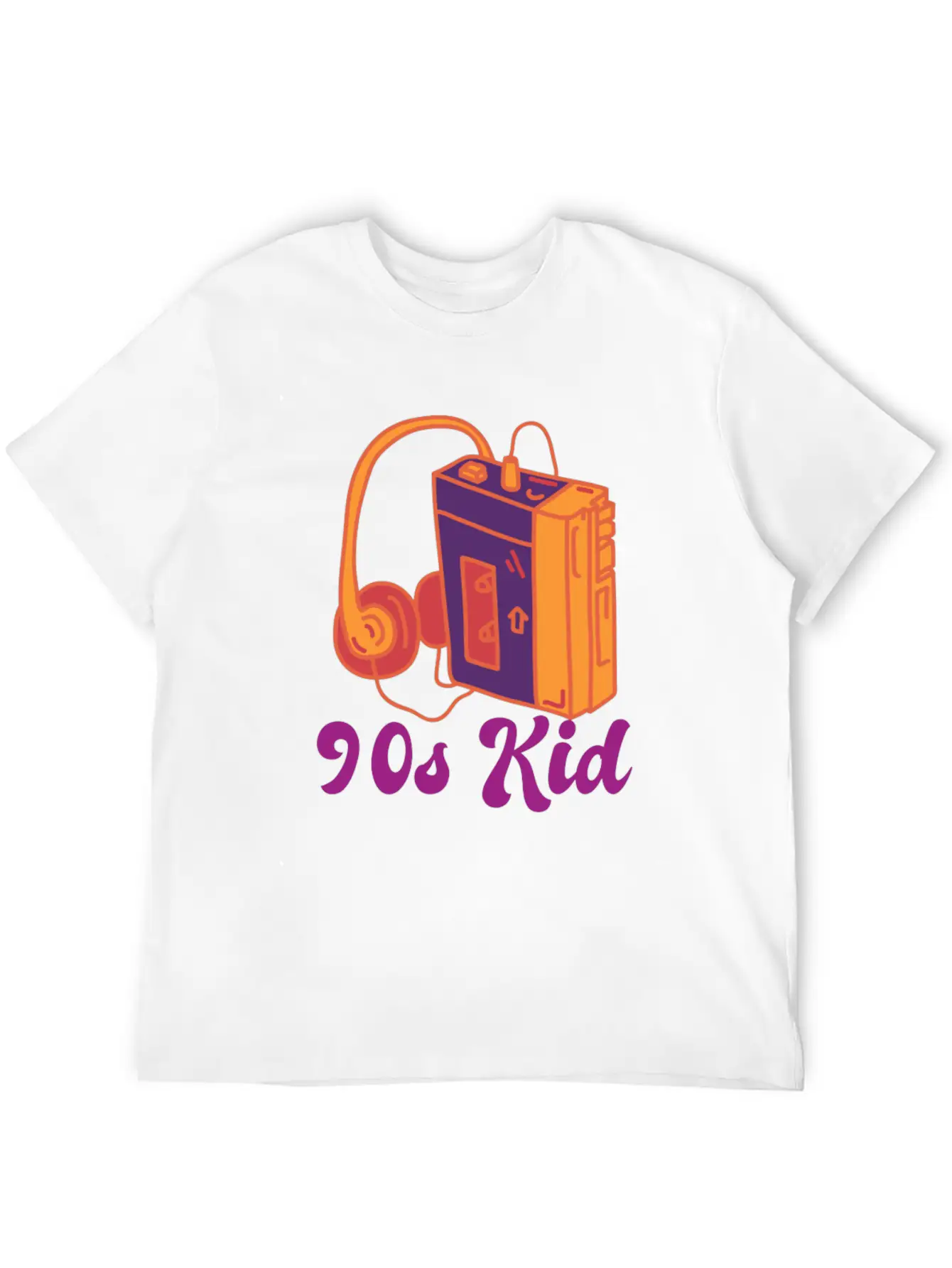 90s Kid Cassette Classic Crew Neck Graphic Tee – Everyday Minimal Look