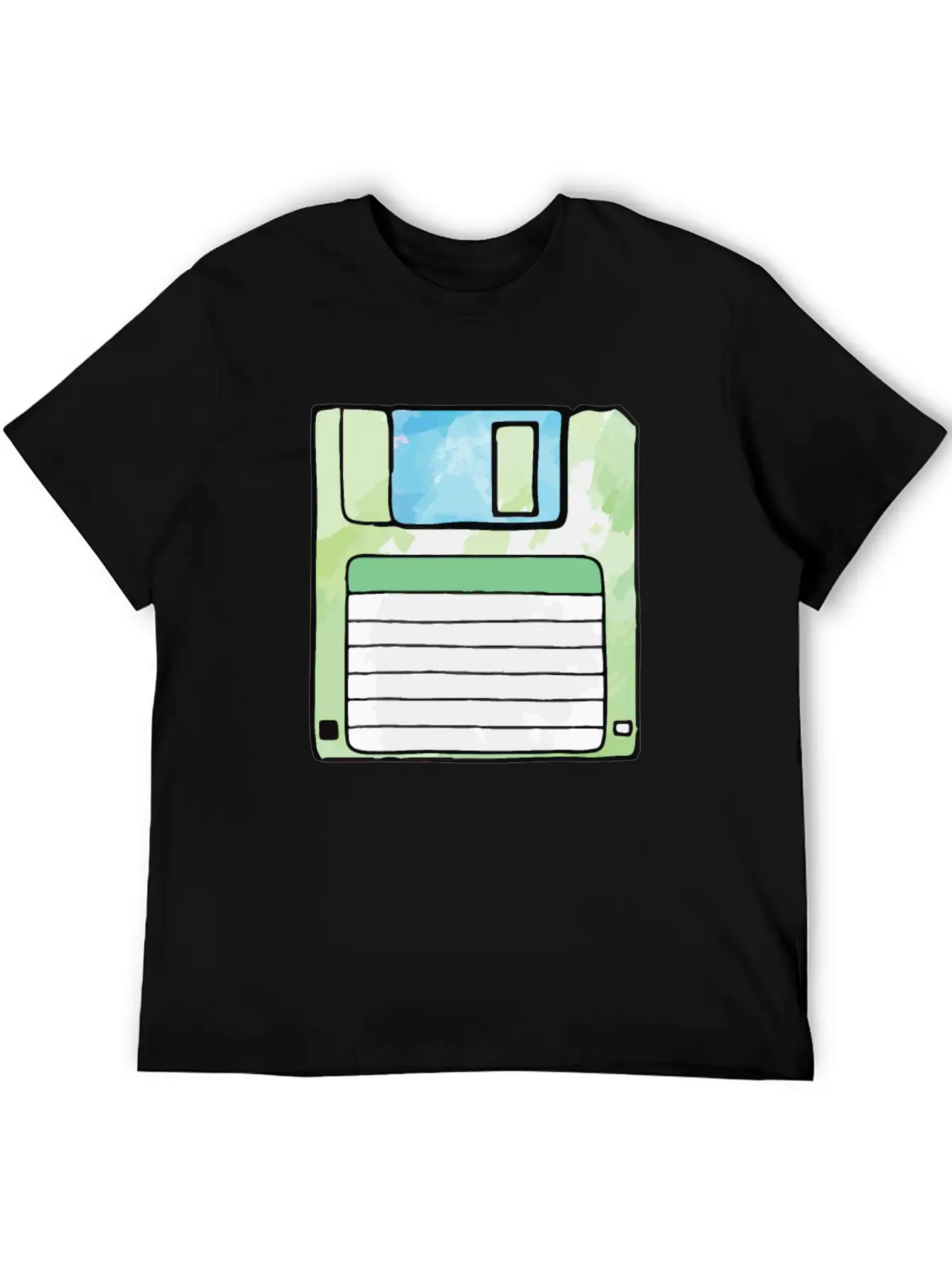 90s Neon Rubic Cube Cassette Tape Unisex Casual T-Shirt – Clean Design For Daily Comfort