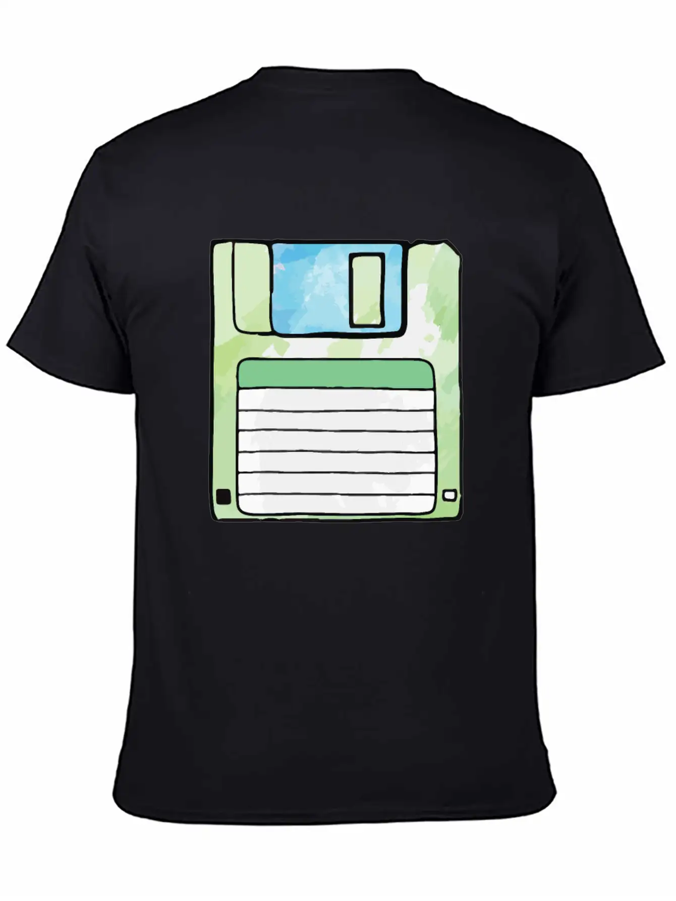 90s Neon Rubic Cube Cassette Tape Unisex Casual T-Shirt – Clean Design For Daily Comfort