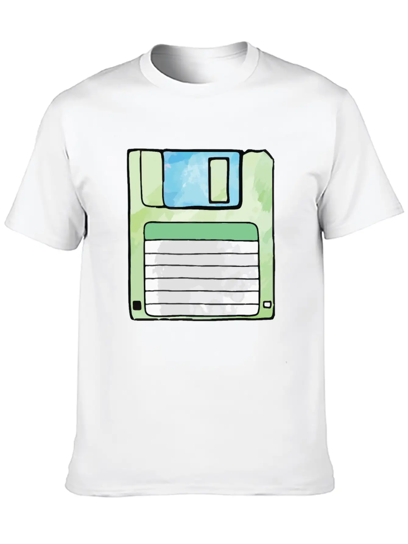 90s Neon Rubic Cube Cassette Tape Unisex Casual T-Shirt – Clean Design For Daily Comfort