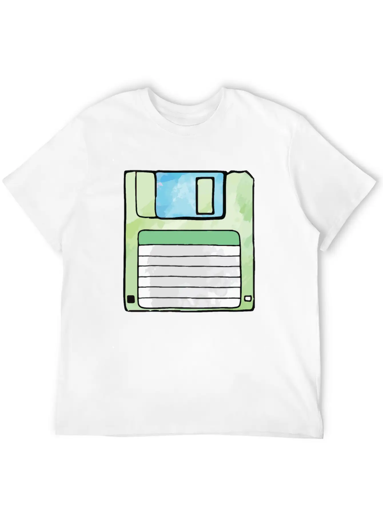 90s Neon Rubic Cube Cassette Tape Unisex Casual T-Shirt – Clean Design For Daily Comfort