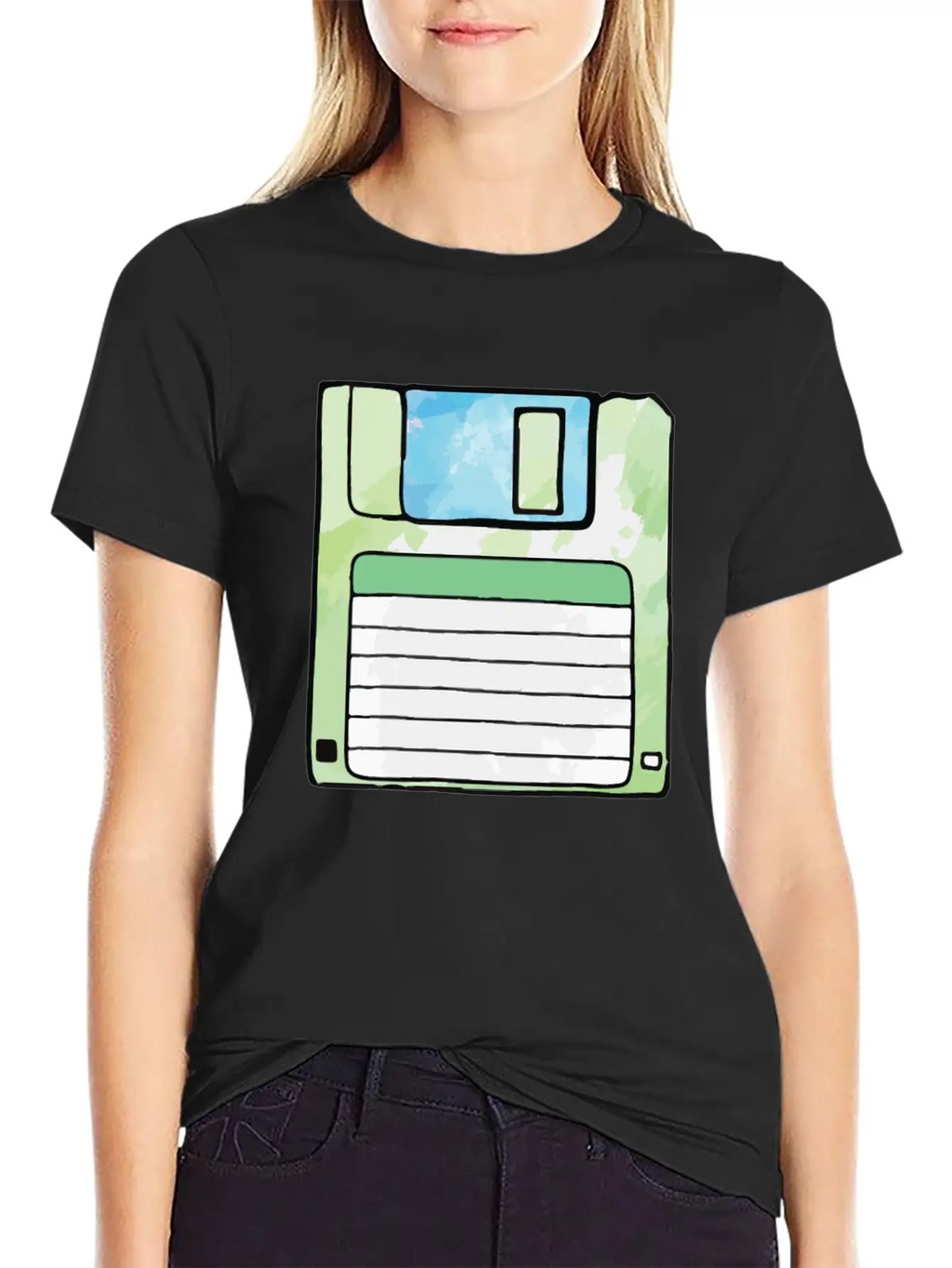 90s Neon Rubic Cube Cassette Tape Unisex Casual T-Shirt – Clean Design For Daily Comfort
