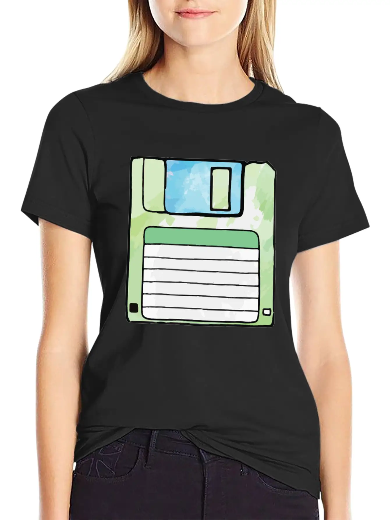 90s Neon Rubic Cube Cassette Tape Unisex Casual T-Shirt – Clean Design For Daily Comfort