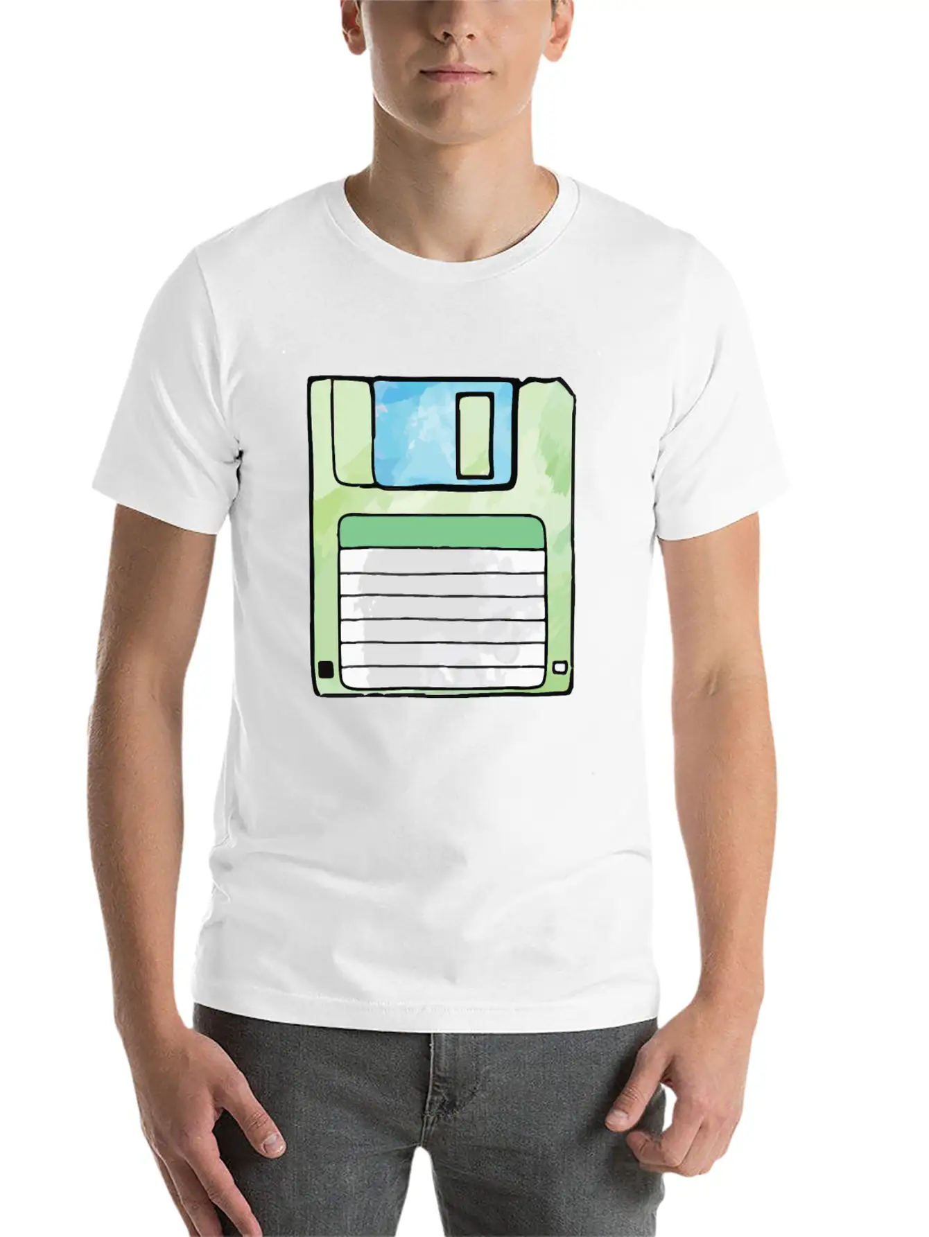 90s Neon Rubic Cube Cassette Tape Unisex Casual T-Shirt – Clean Design For Daily Comfort
