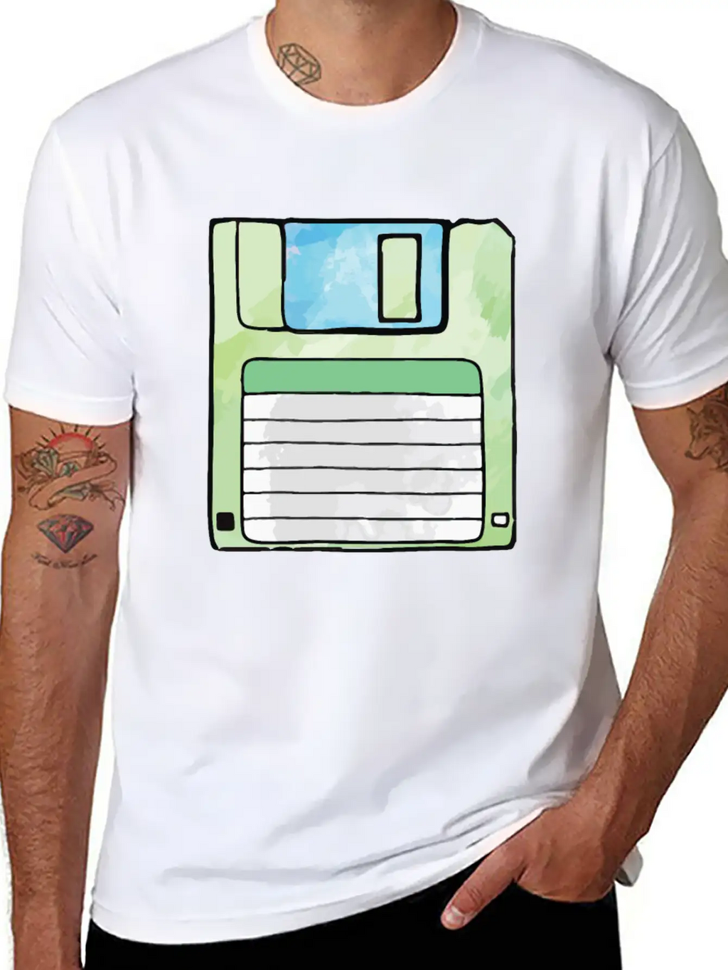 90s Neon Rubic Cube Cassette Tape Unisex Casual T-Shirt – Clean Design For Daily Comfort