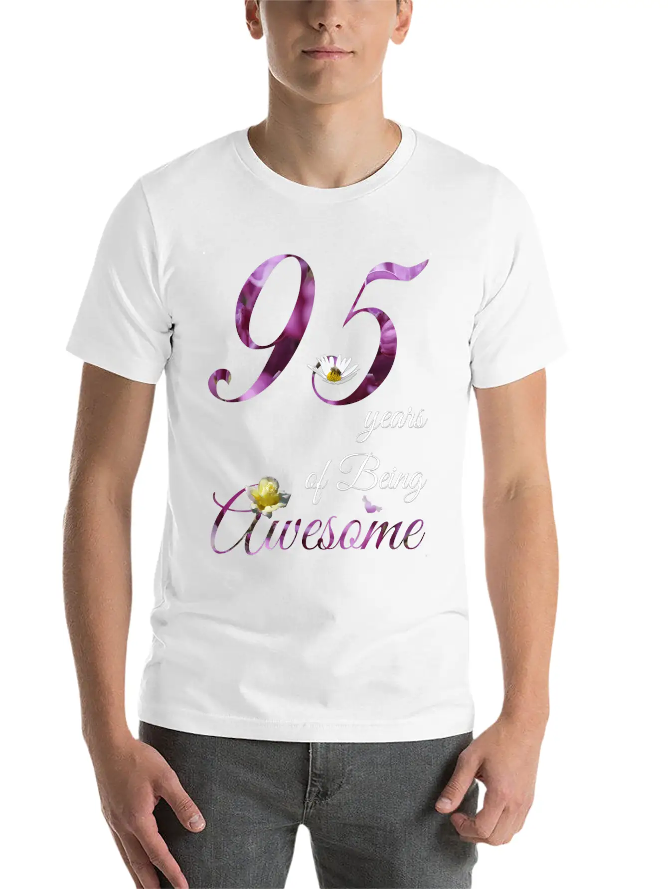 95 Awesome Floral 1928 95Th Comfortable Minimalist Graphic Tee – Summer Style Essential