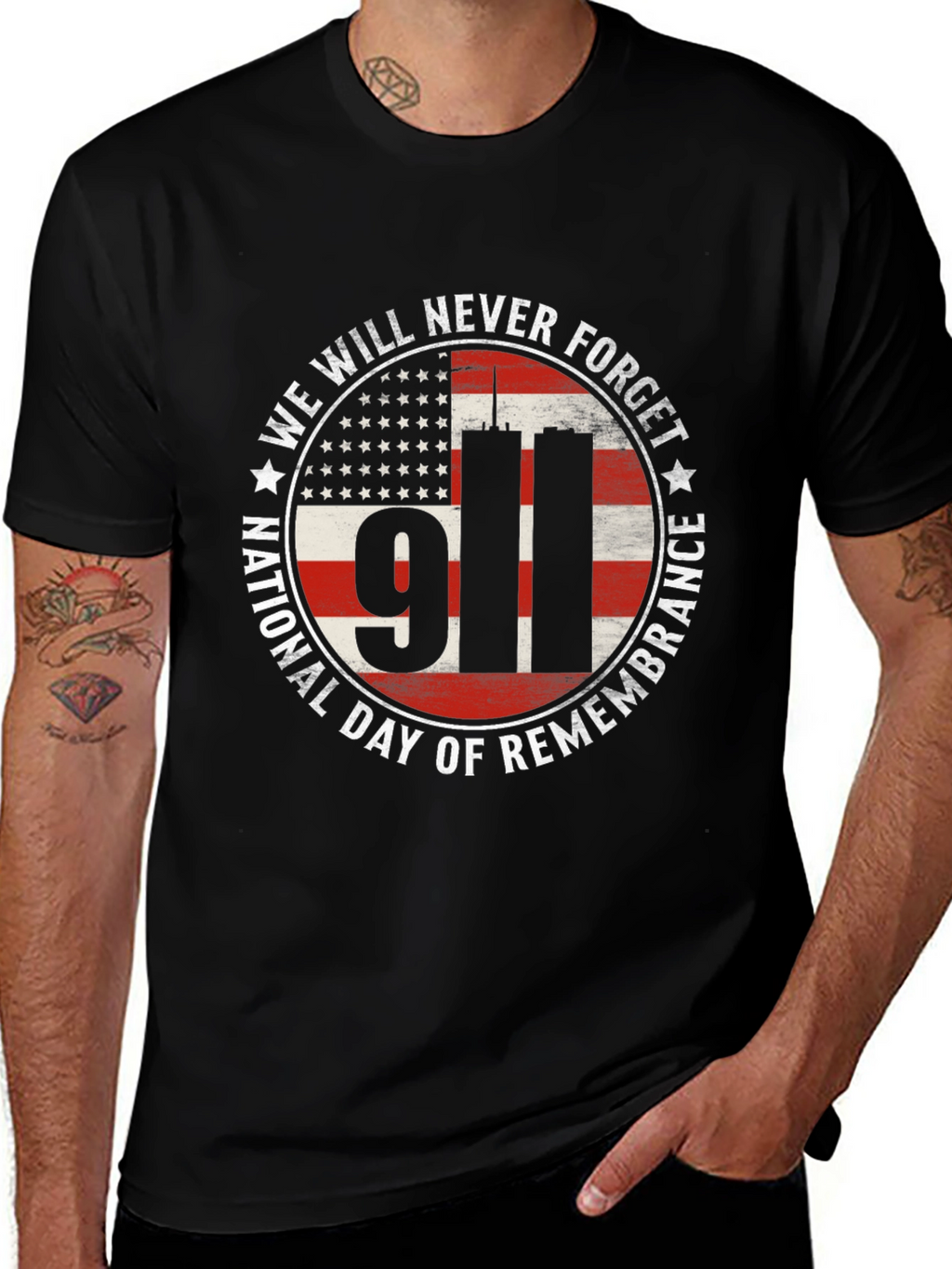 9/11 Never Forget Remembrance T-Shirt