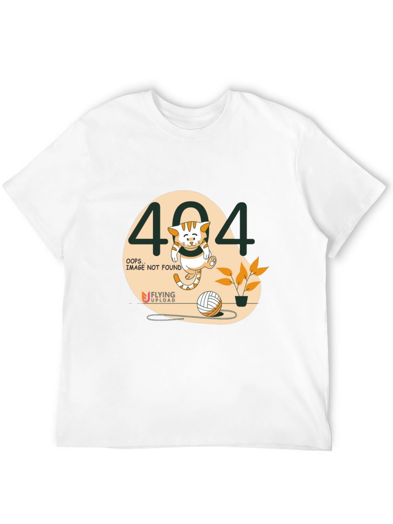 404 Not Found Cat T-Shirt - Funny Error Page Tee
