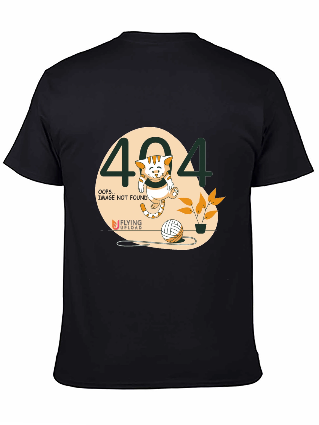 404 Not Found Cat T-Shirt - Funny Error Page Tee