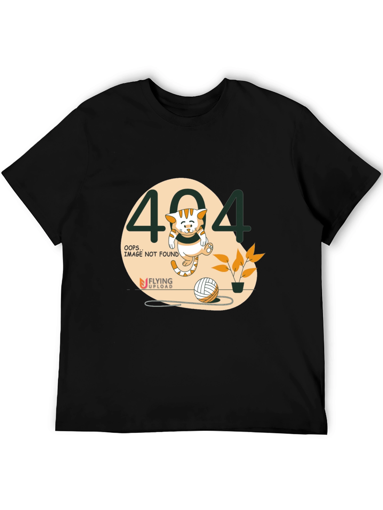 404 Not Found Cat T-Shirt - Funny Error Page Tee