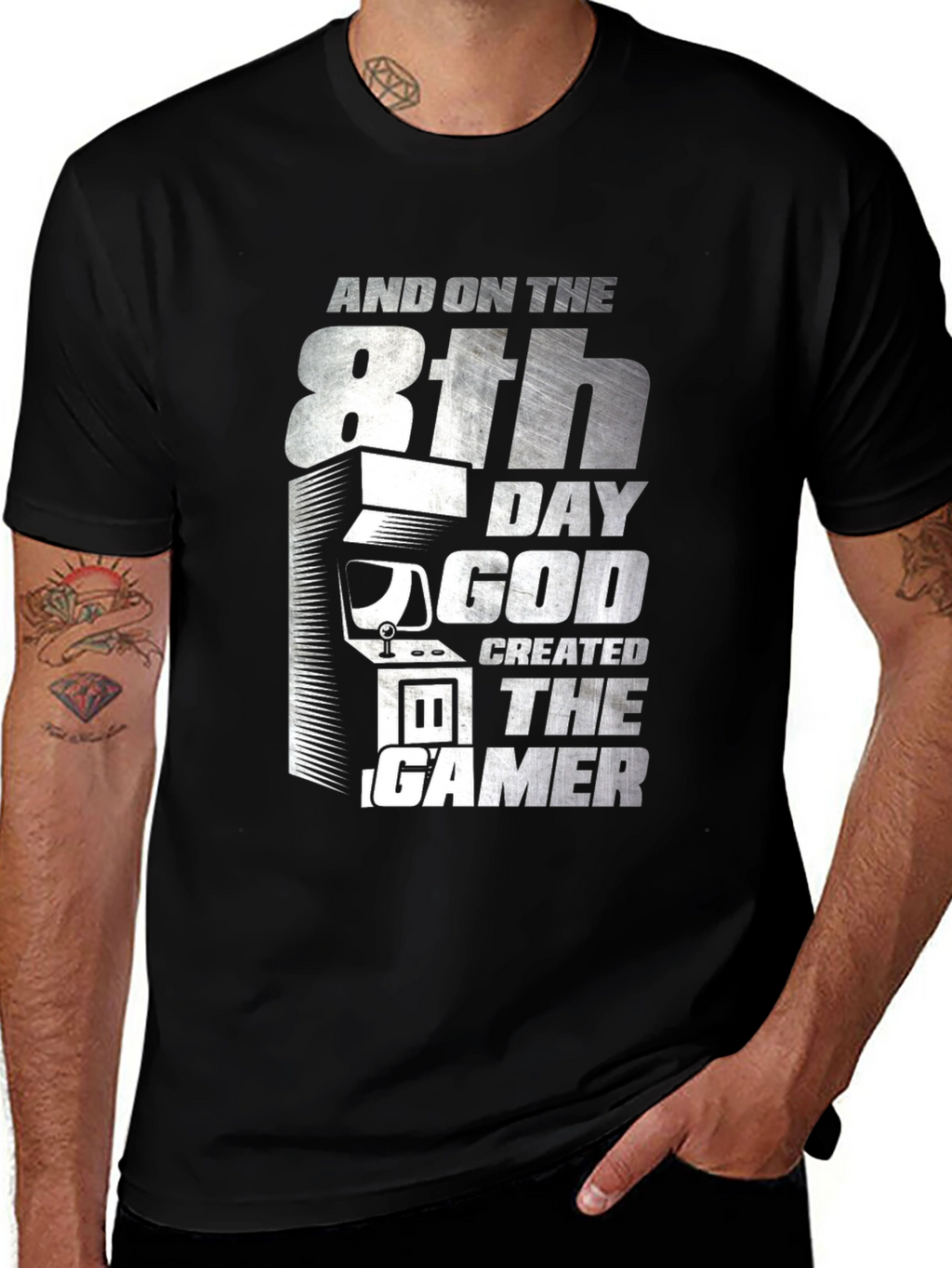 8th Day God Created Gamer T-Shirt