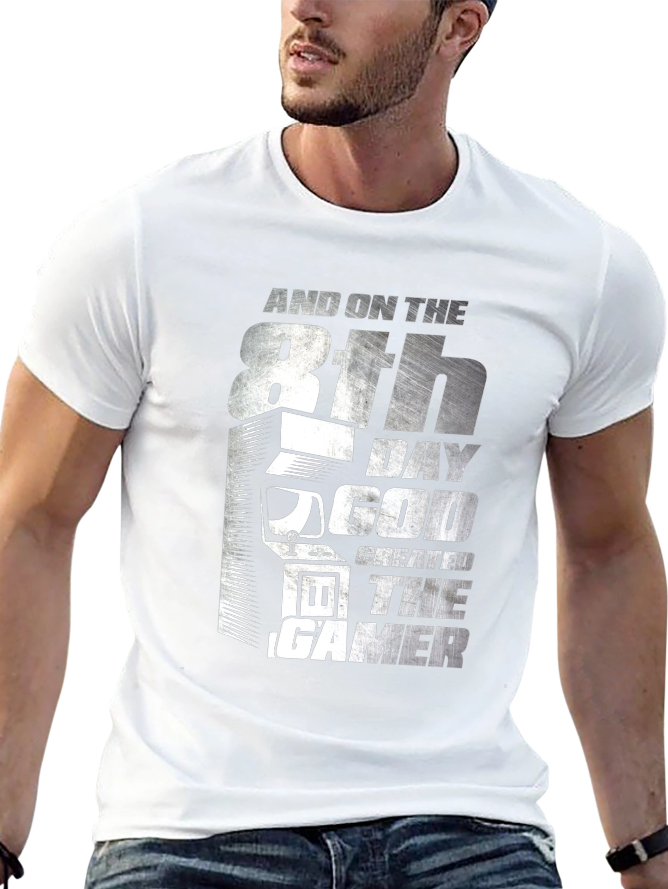 8th Day God Created Gamer T-Shirt