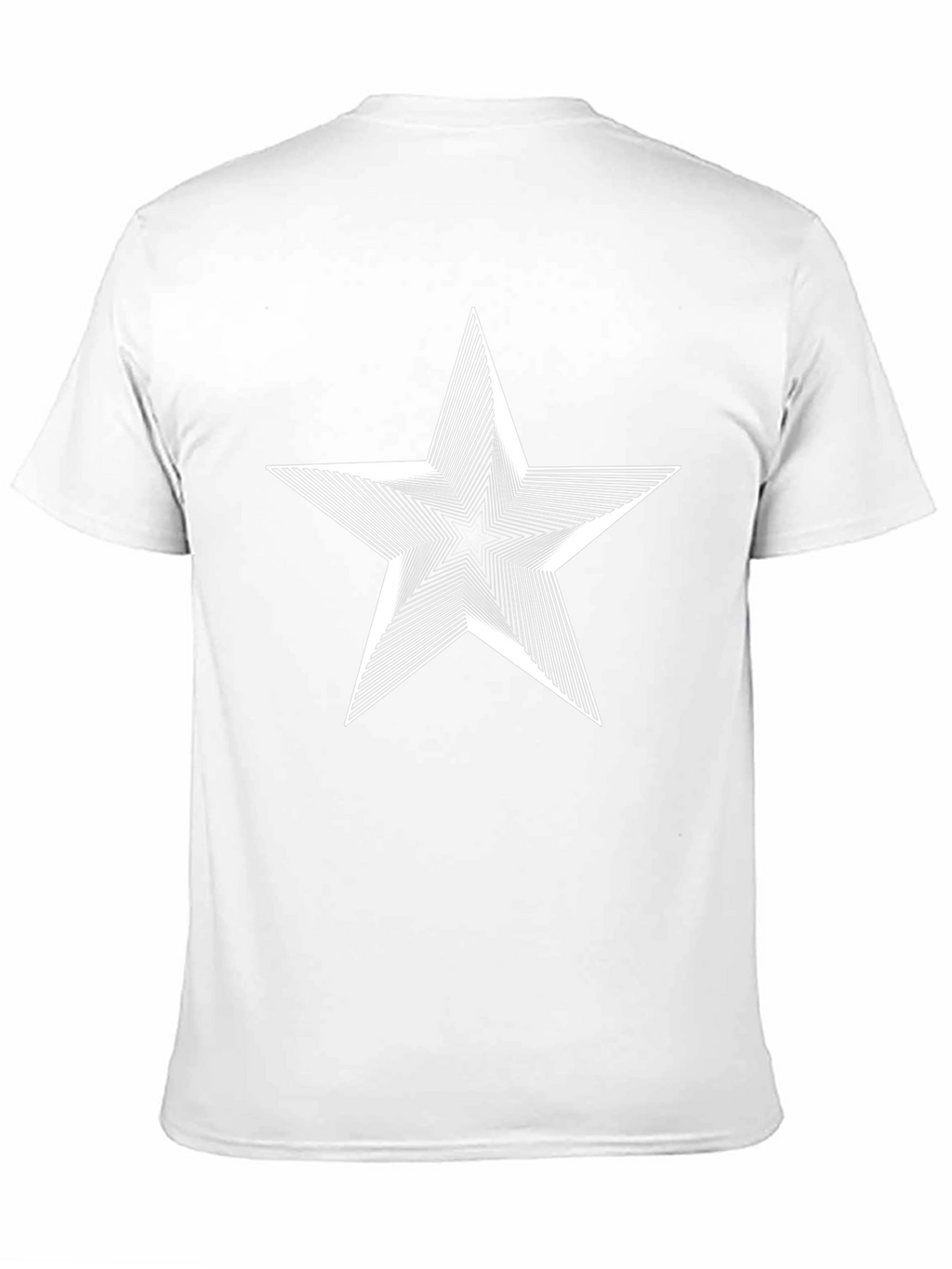Abstract Star Graphic Black T-Shirt