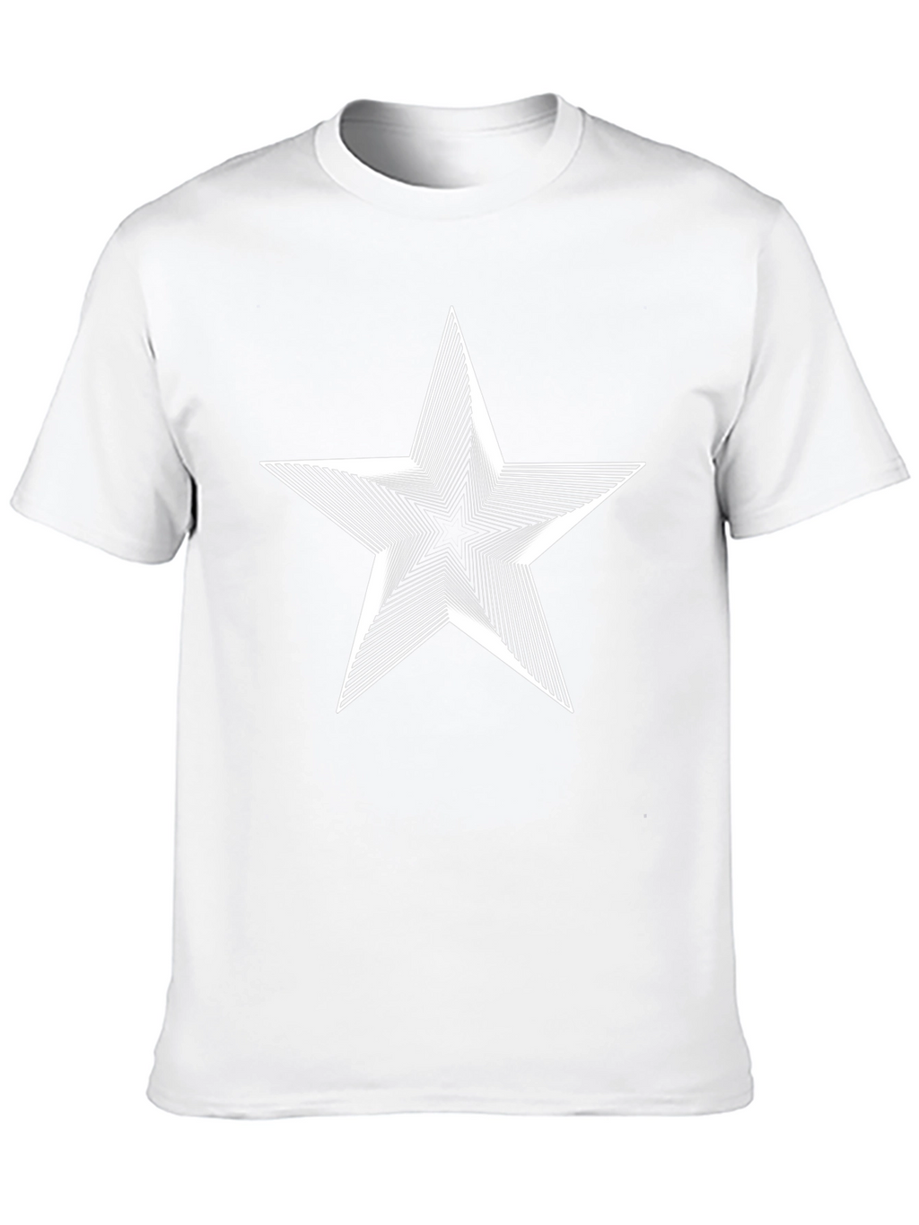Abstract Star Graphic Black T-Shirt