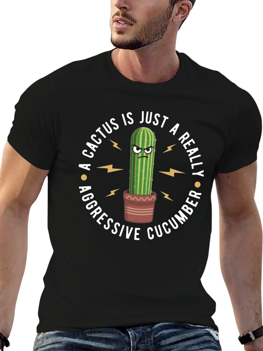 Aggressive Cactus T-Shirt