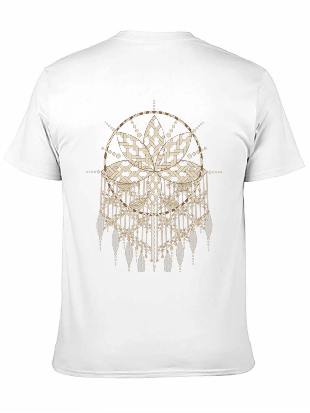 Abstract Dreamcatcher Graphic Black Tee