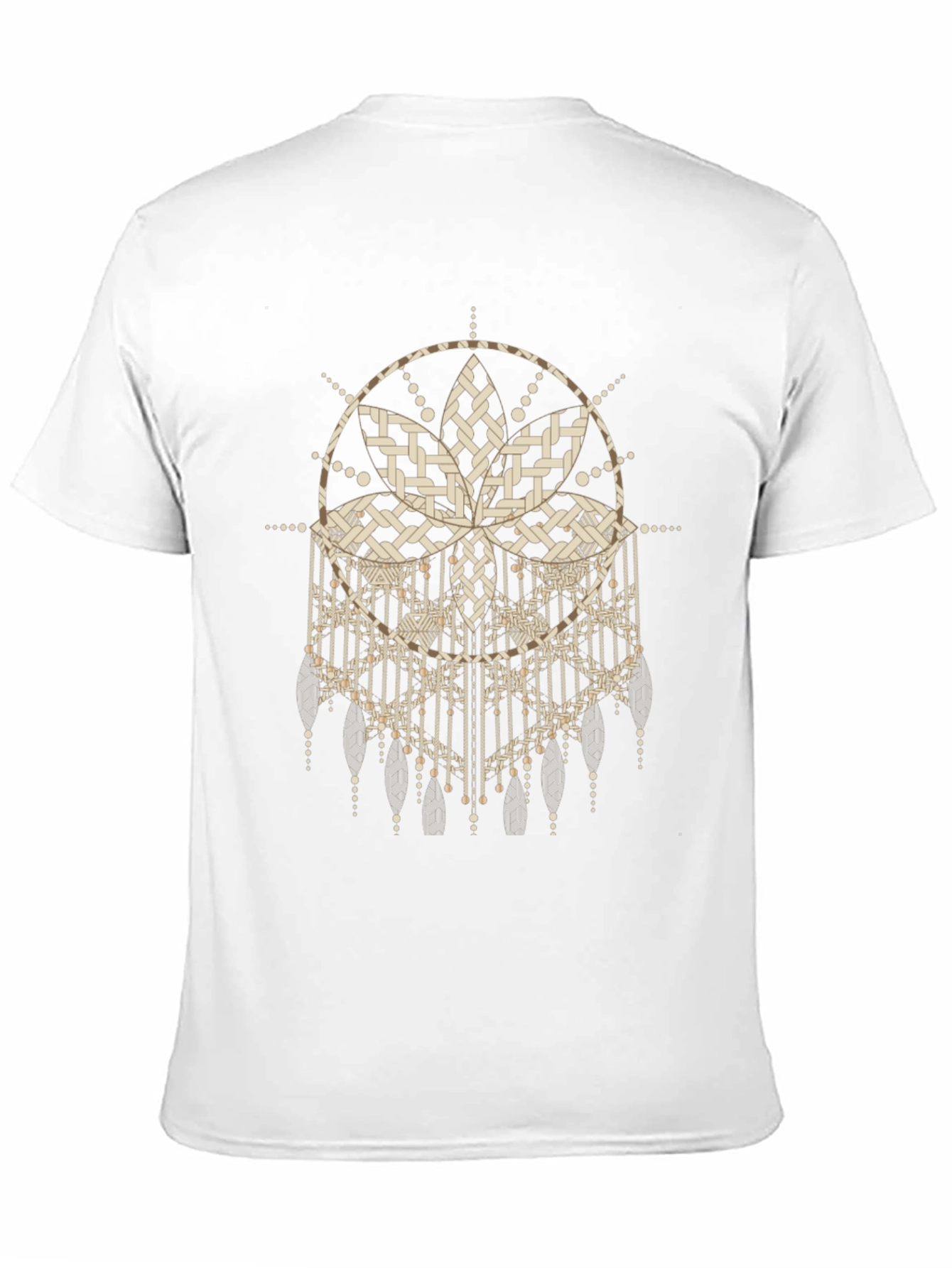 Abstract Dreamcatcher Graphic Black Tee